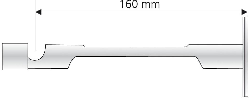 Liedeco Kombiträger für Flächenvorhangschiene und Gardinenstangen Ø 20 mm günstig online kaufen