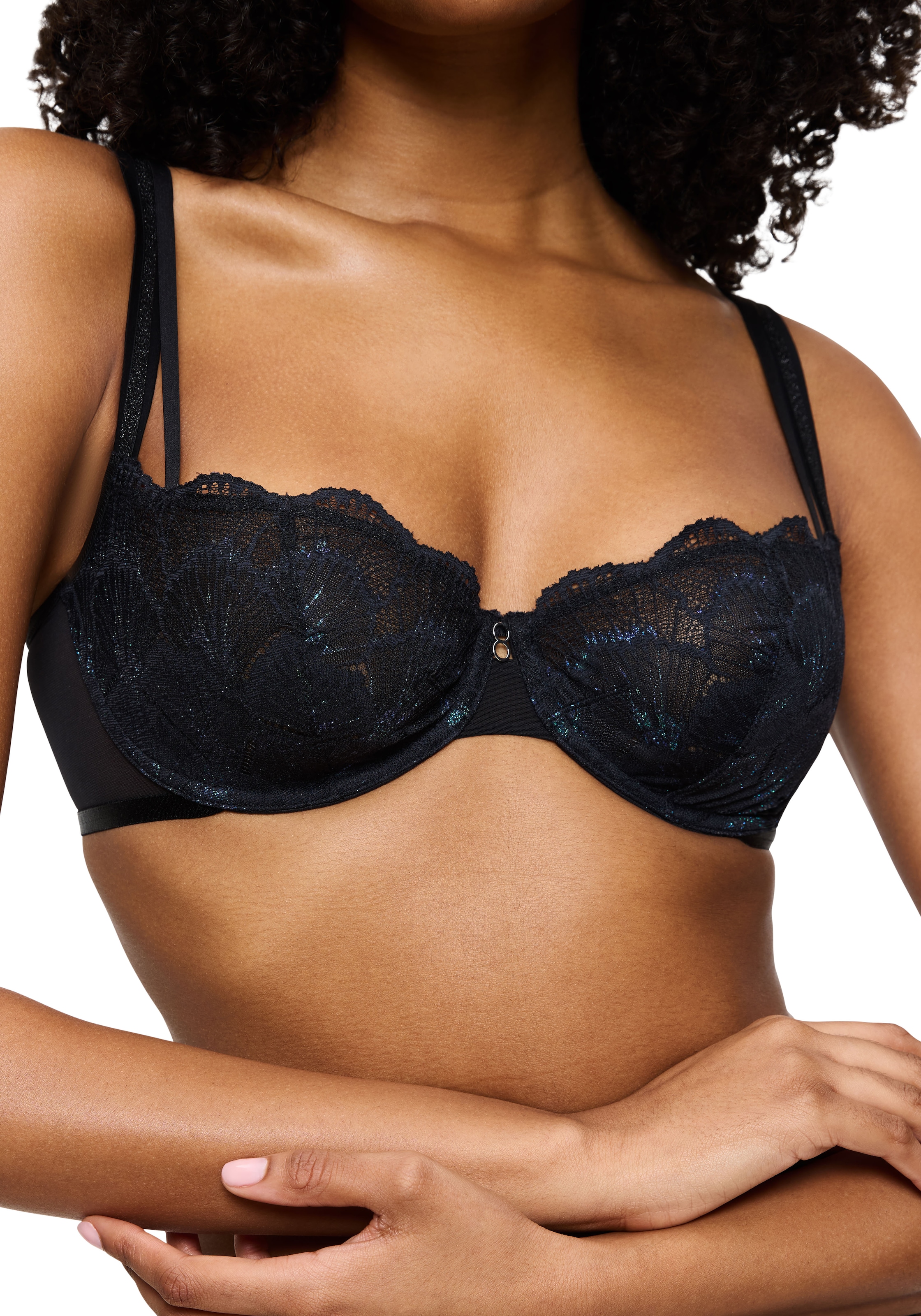 Triumph Bügel-BH »Palina Moonlight Kiss«, Spitze, Glitzergarn, ergonomisch geformte Bügel, weich, elastisch
