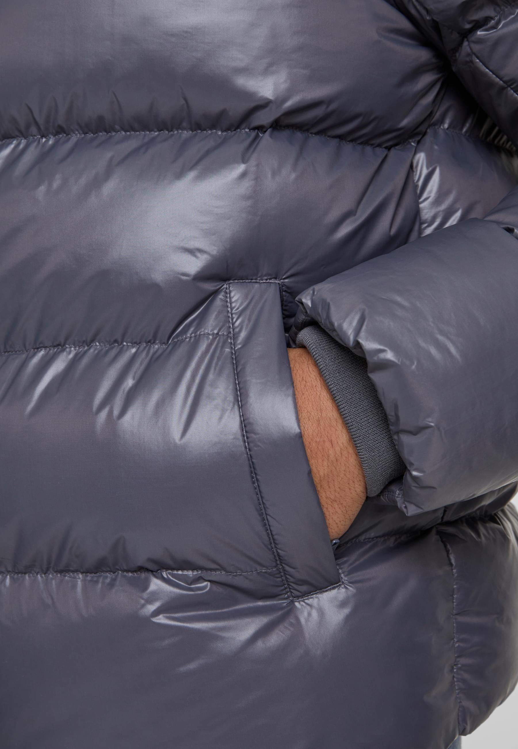 URBAN CLASSICS Winterjacke »Urban Classics Recycled Zip neck Puffer Jacket«, (1 St.), ohne Kapuze