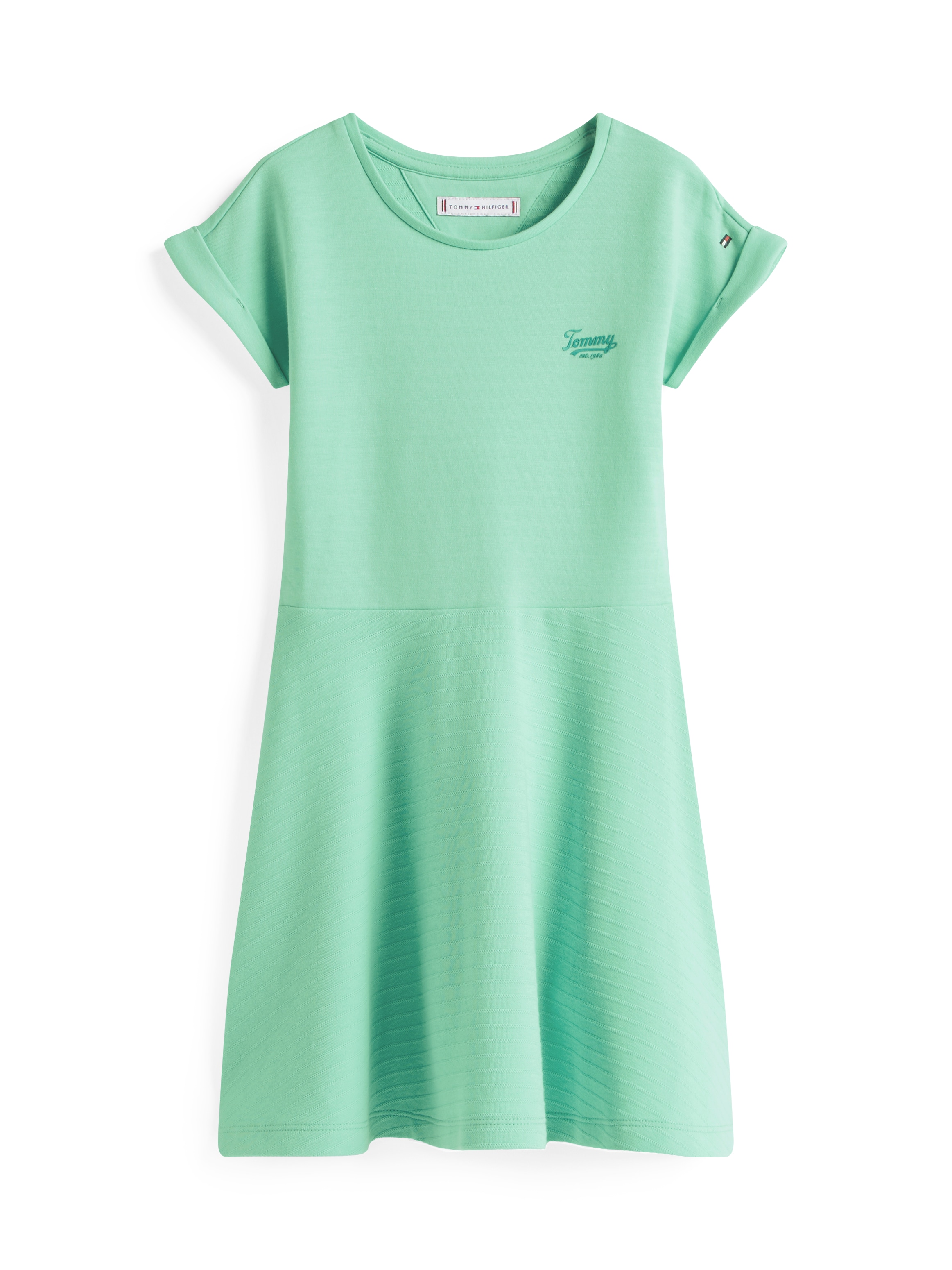 Tommy Hilfiger Jerseykleid »SPACER INTERLOCK DRESS«, für Kinder bis 16 Jahre, mit Logoschriftzug