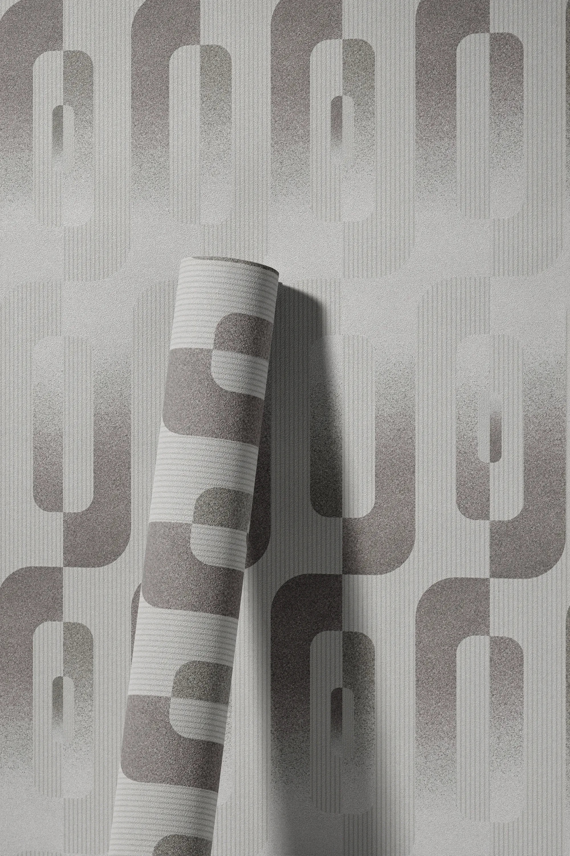 living walls Vliestapete »LIMITED – Retro Bogenmuster« Retro | geometrisch | grafisch leicht strukturiert Abstrakte Bögen und Linien in sanfter 3D-Optik