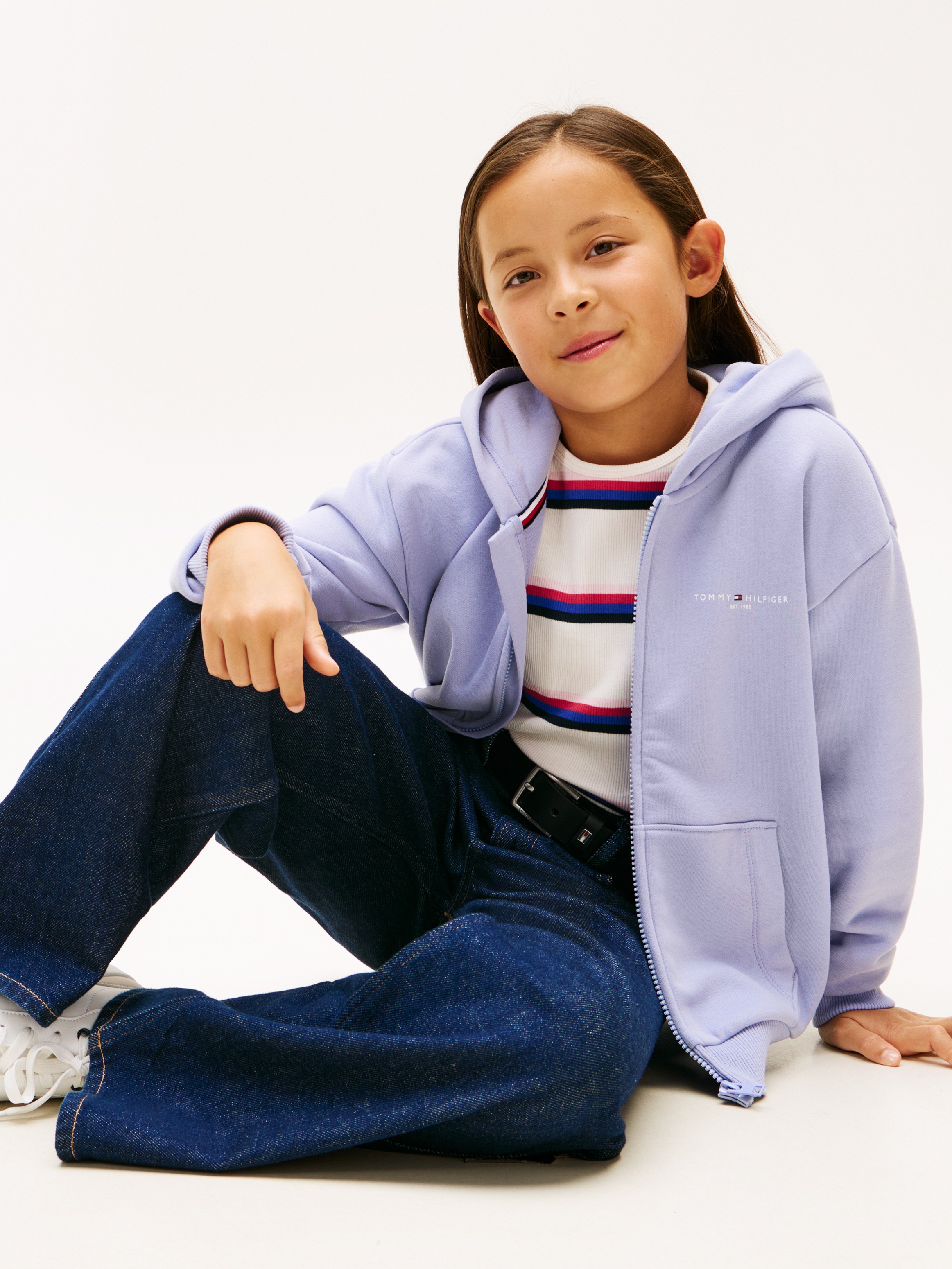 Thumbnail - Tommy Hilfiger Sweatjacke Regular fit, für Kinder bis 16 Jahre