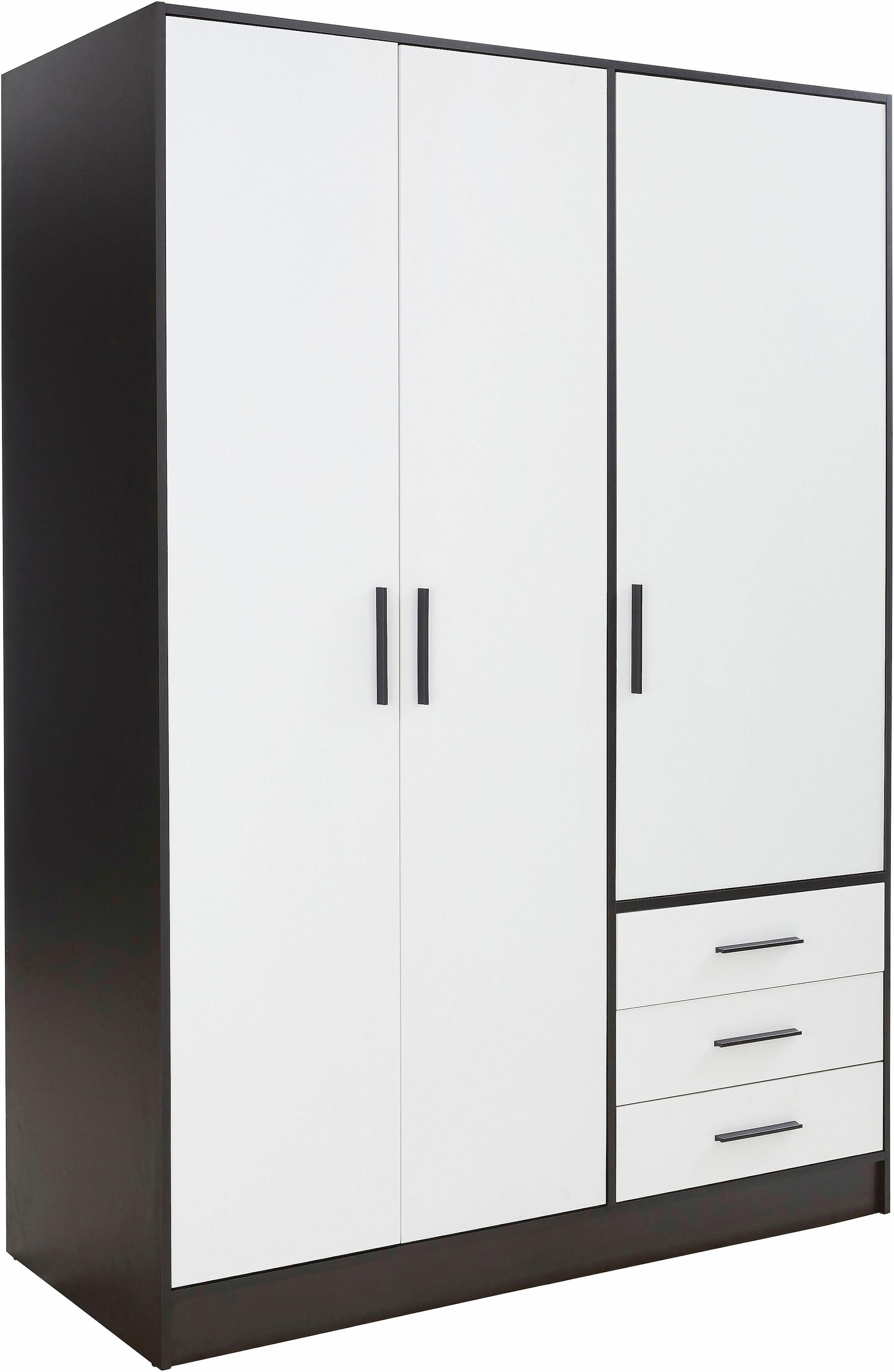 FORTE "Jupiter, Made in Europe, mit Schubladen" Maße (B/H/T) ca : 145/200/60 cm, Stauraum, 2 Breiten, 4 Farben, Schubladen, variable Einlegeböden