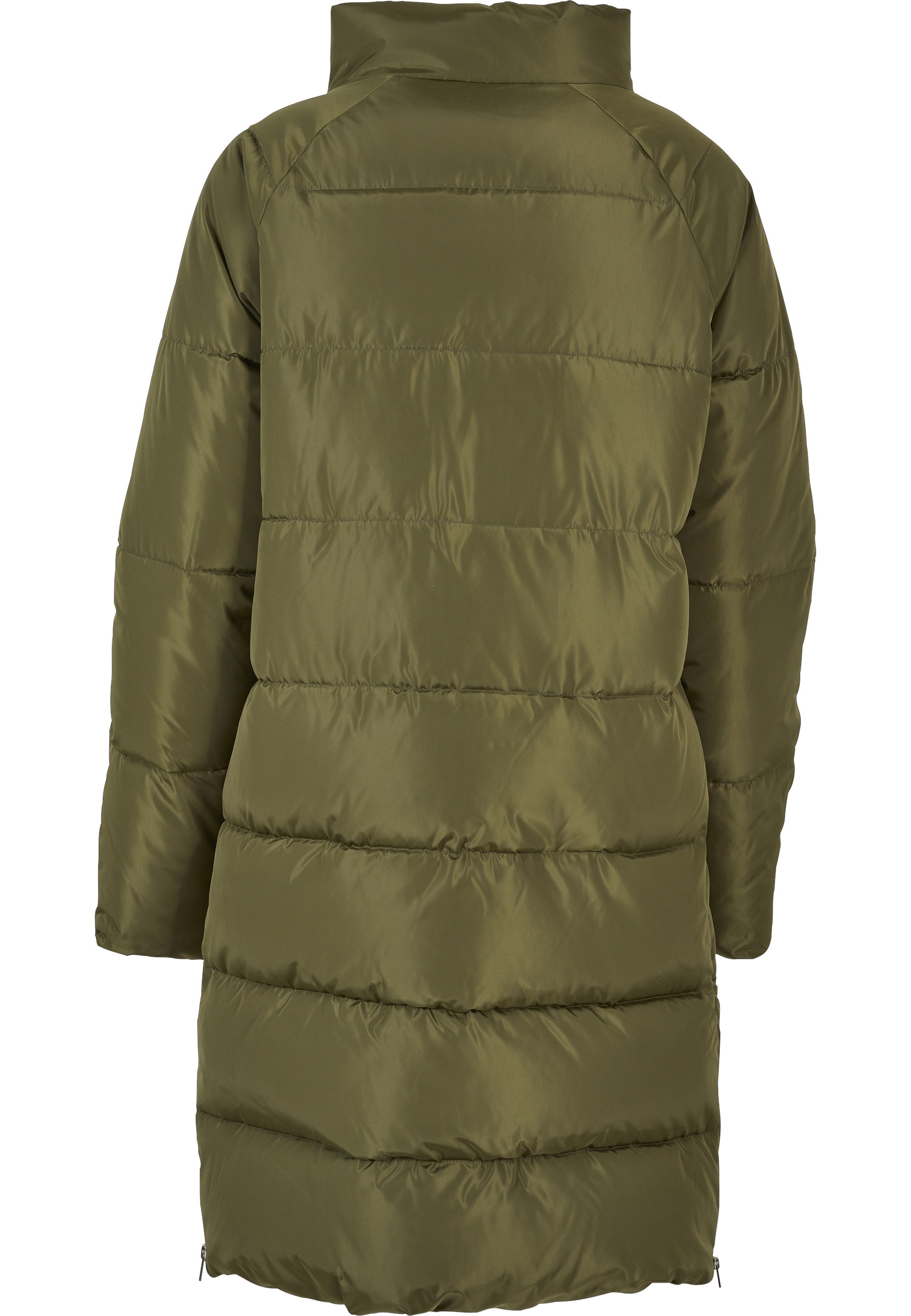 URBAN CLASSICS Winterjacke »Urban Classics Damen Ladies High Neck Puffer Coat« 1 Stk. tlg. ohne Kapuze
