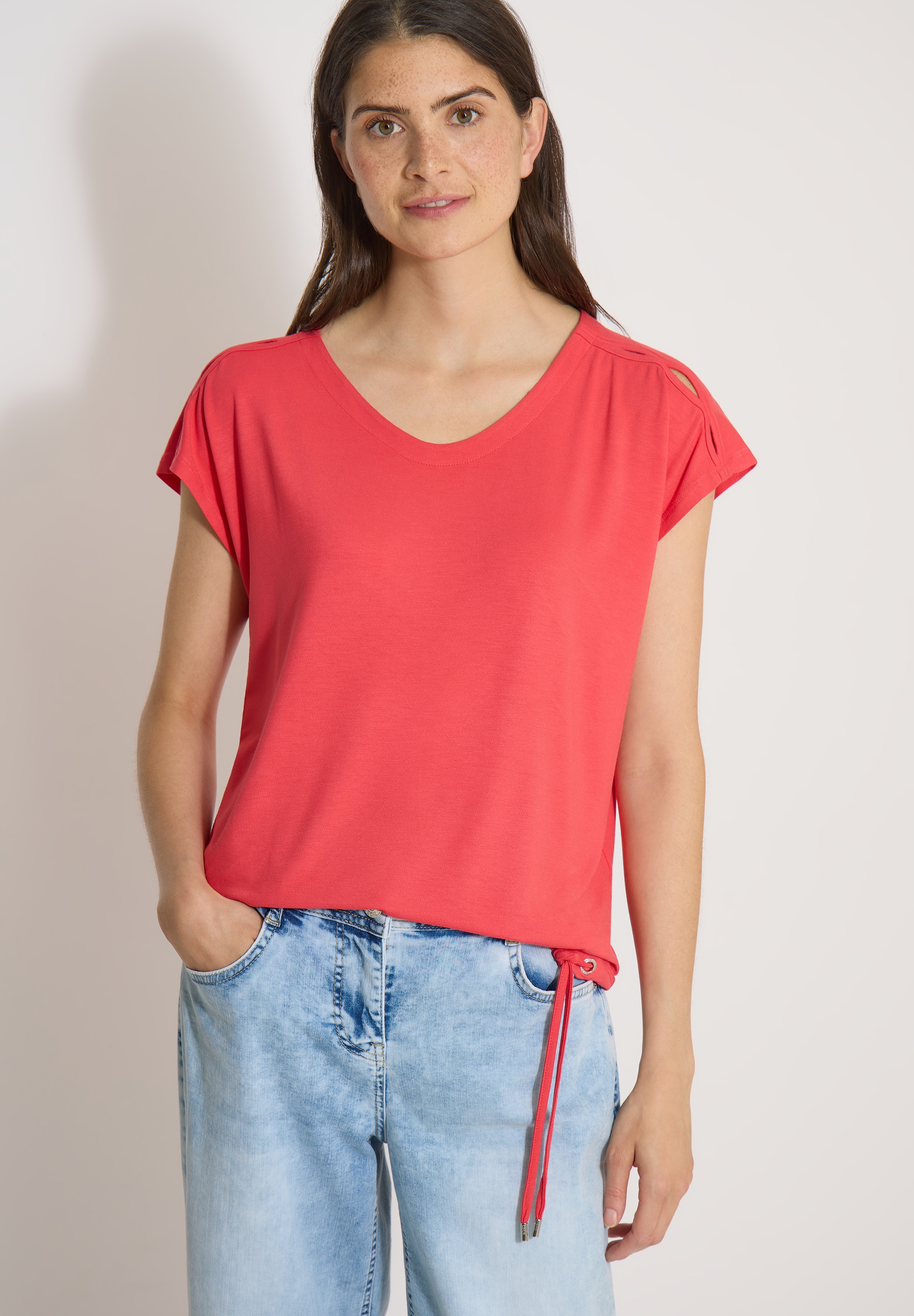 Cecil T-Shirt mit Cut-Out Detail