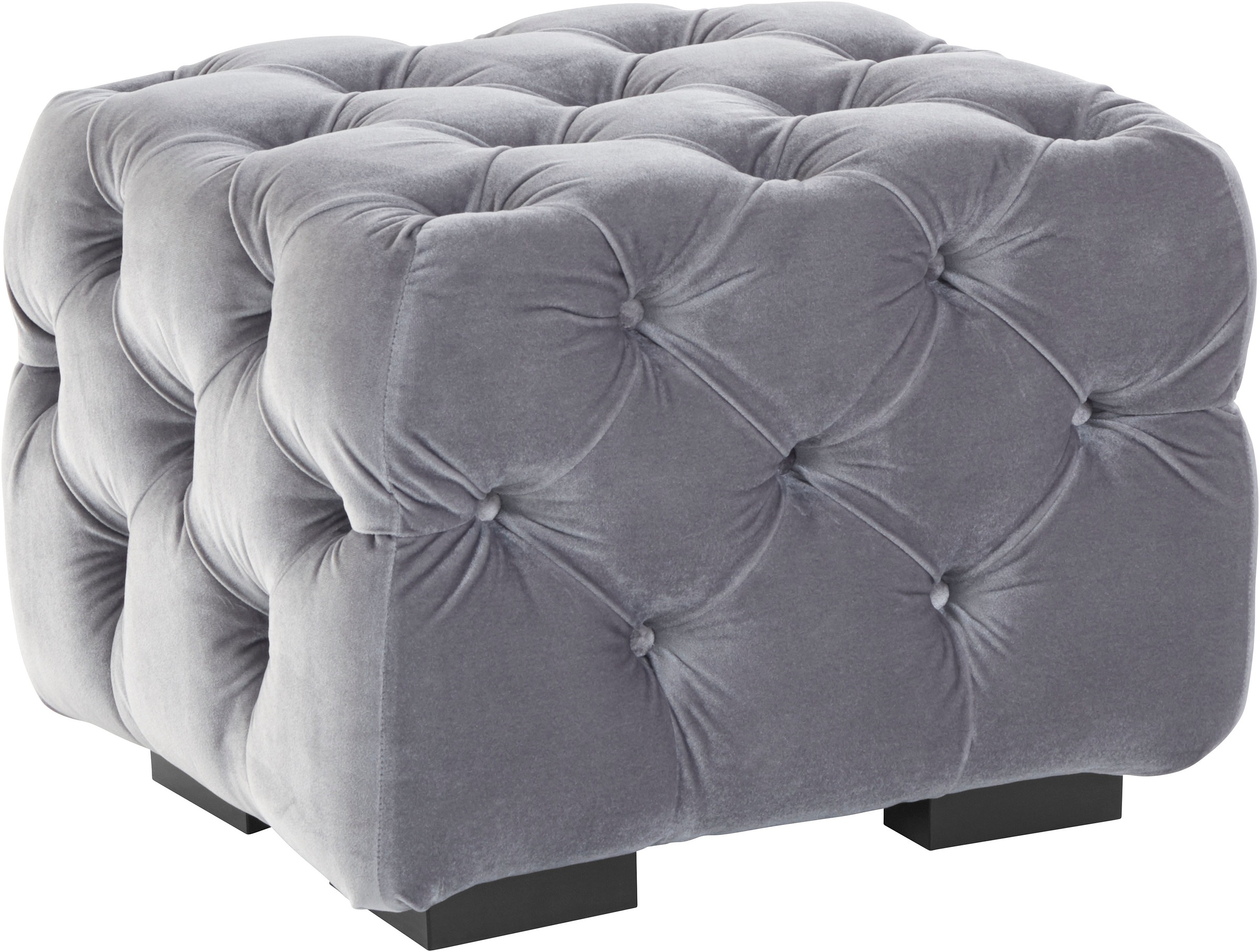 Home affaire Polsterhocker "Kalina", mit klassischer Chesterfield-Knopfheft günstig online kaufen