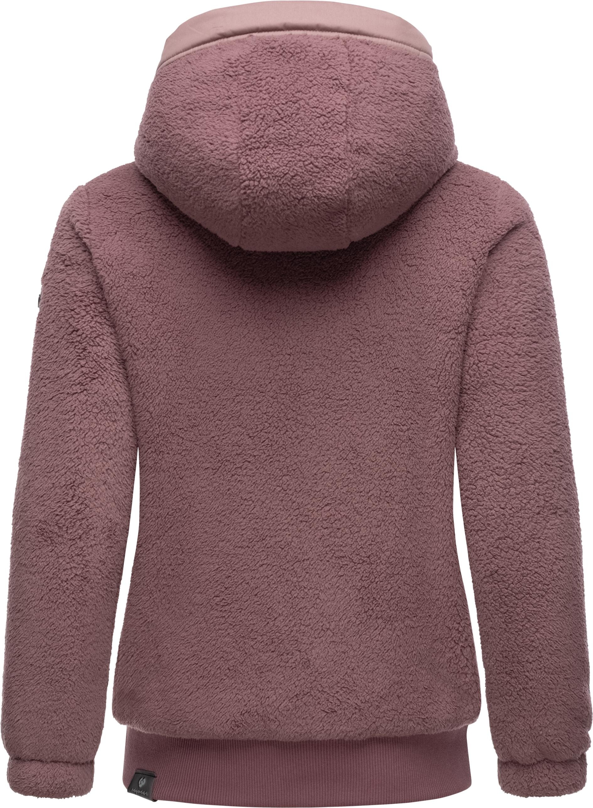 Ragwear Outdoorjacke »Cousy Short«, mit Kapuze, flauschige Übergangsjacke mit Teddyfell und Kapuze