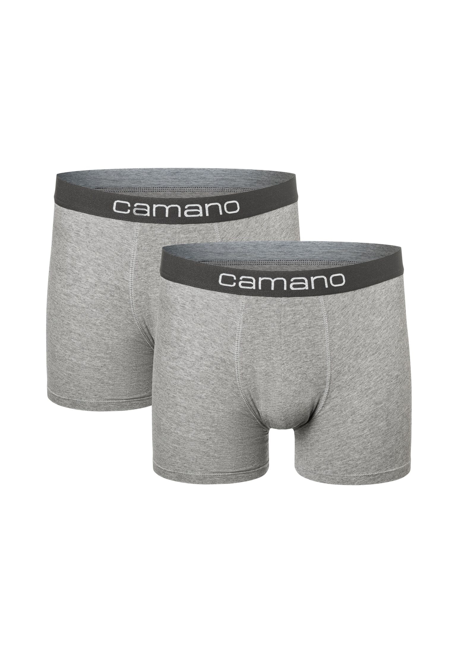 Camano Boxershorts "Boxershorts Unterhosen Herren elastischer Gummibund ohne"