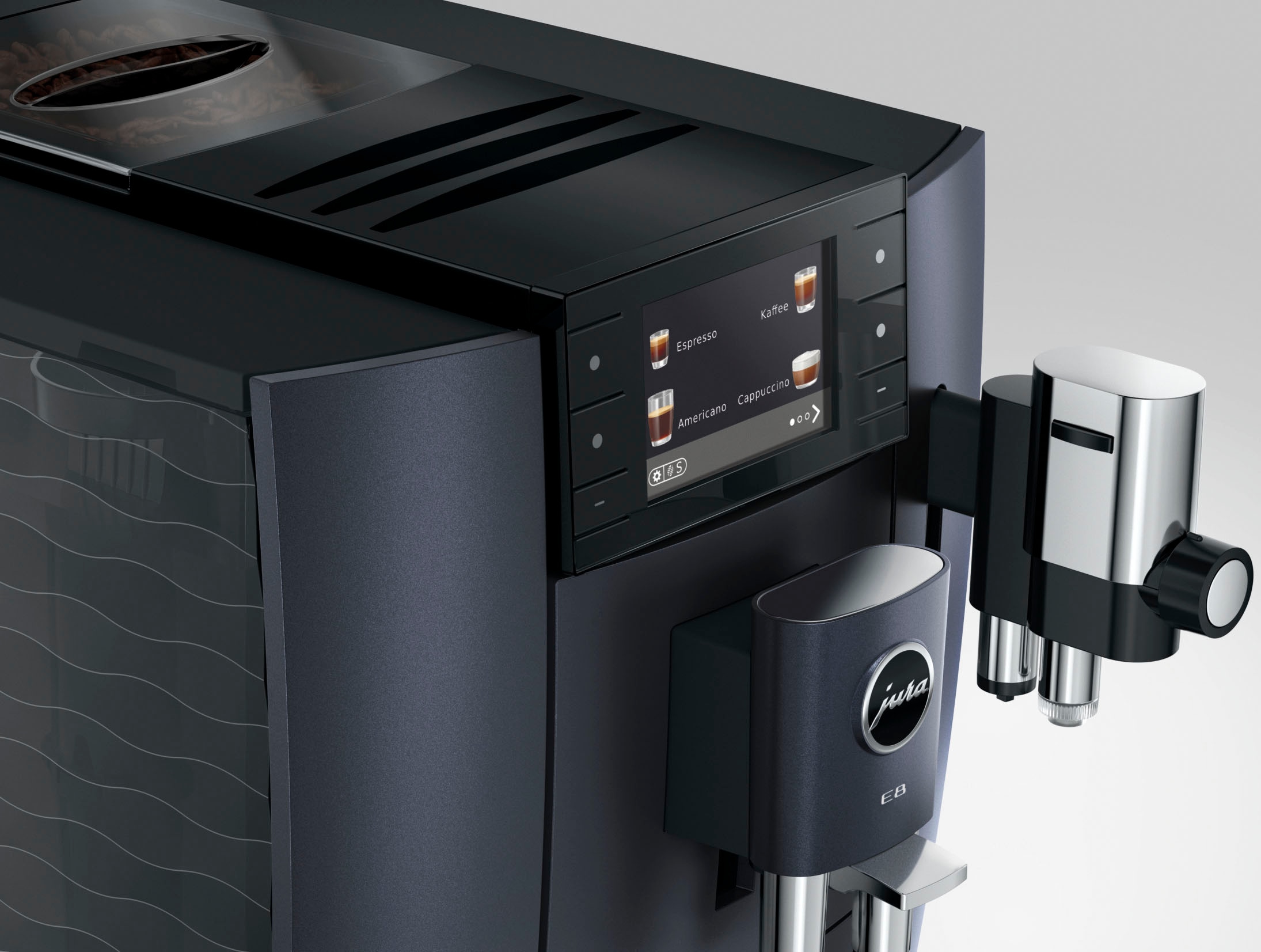 JURA Kaffeevollautomat »15749 E8 Cosmic Black (ED)«