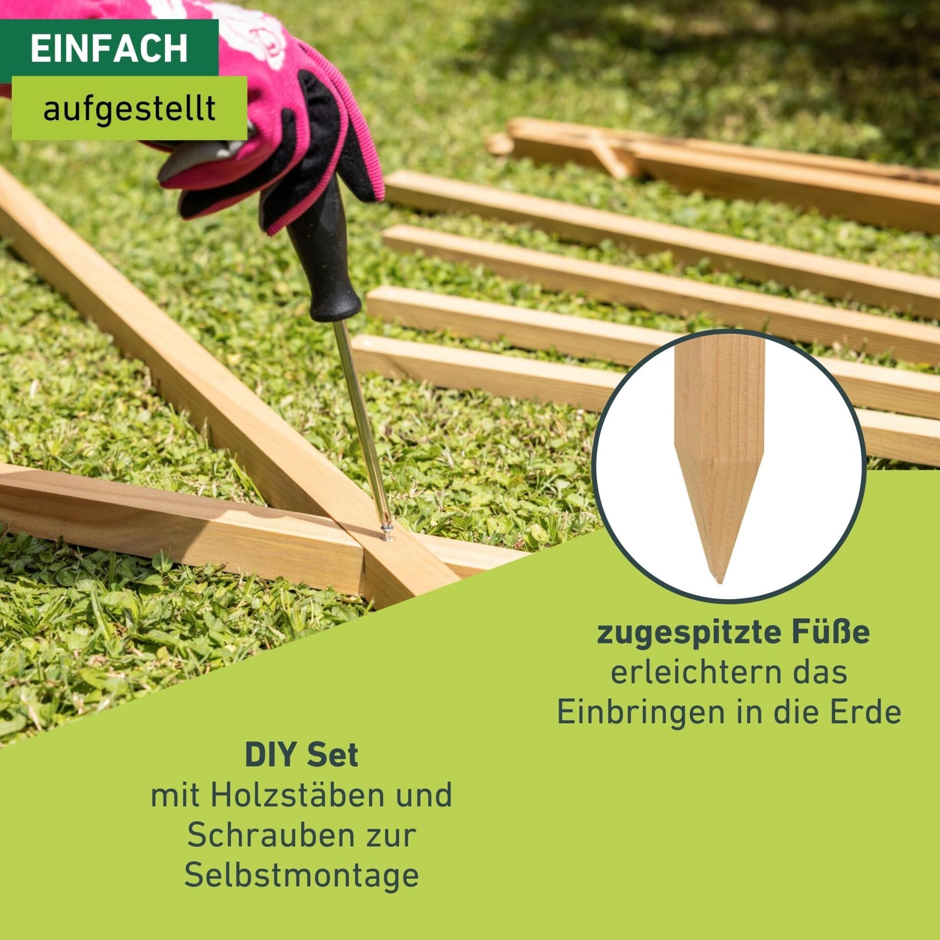 Windhager Rankgitter »Holz-Rankzelt für Blumen und Gemüsepflanzen« Klettterhilfe für den Garten, 90 x 75 x 105 cm