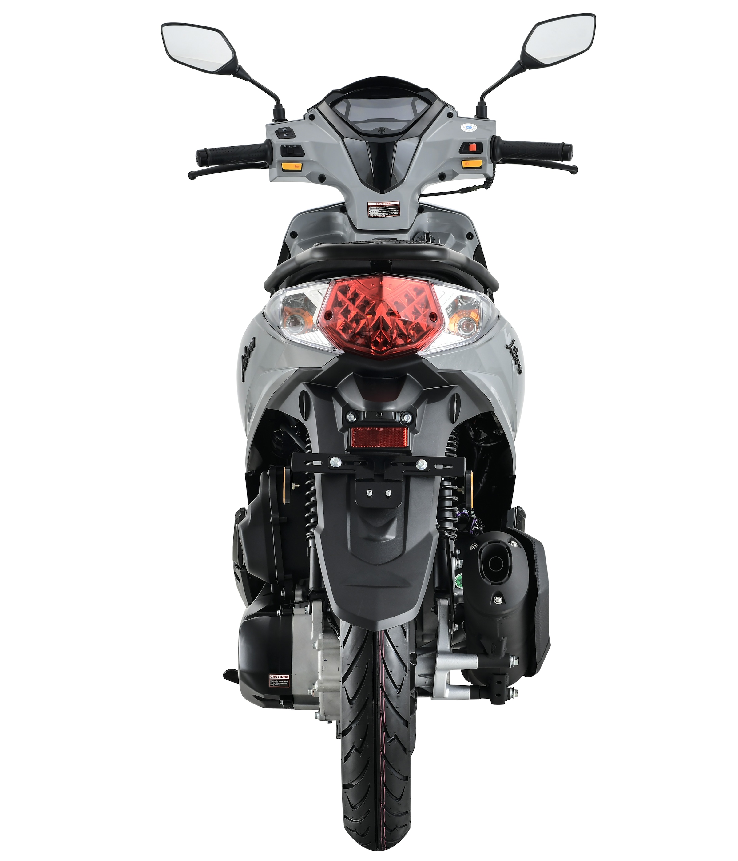 Alpha Motors Motorroller »Motorroller Libero 125 ccm 90 km/h 16-Zoll grau-schwarz« 125 cm³ 90 km/h Euro 5 9,5