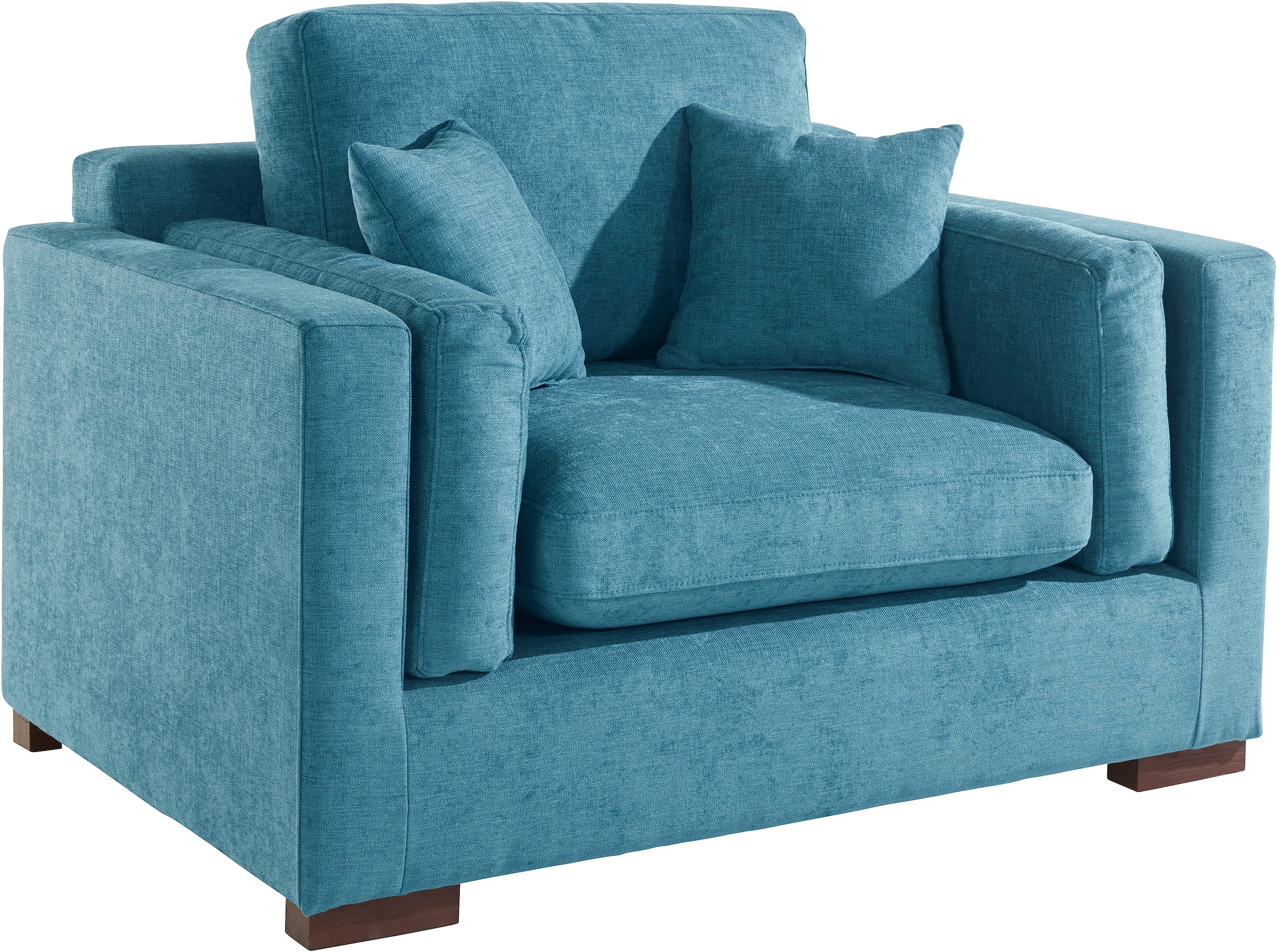 Home affaire Loveseat »Fresh Pond Sessel«, weicher Sitzkomfort, incl. Zierkissen, B/T/H: 140/96/95 cm