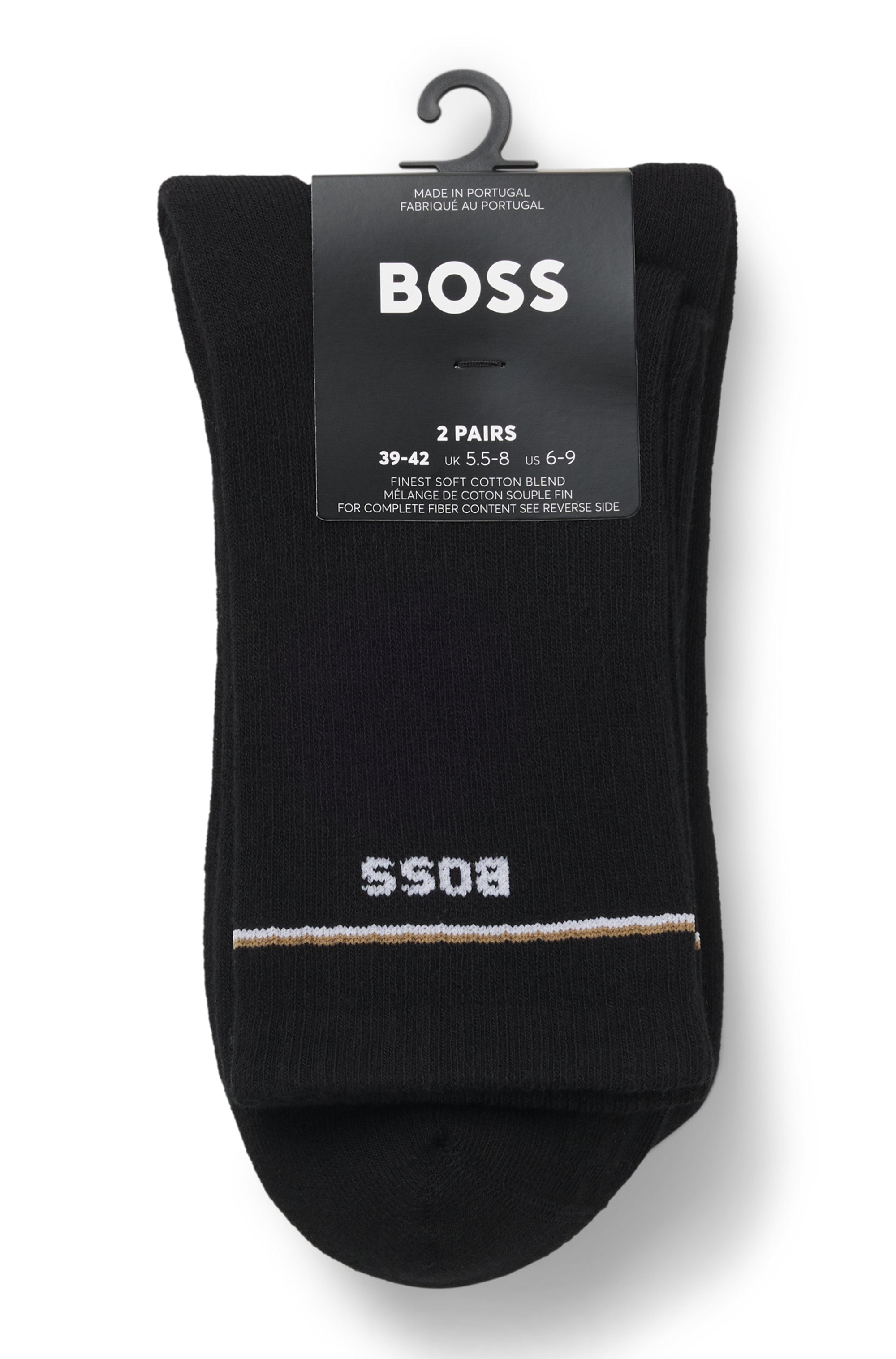 BOSS Socken »2P QS Iconic CC W«, (Packung, 2 Paar, 2er), mit BOSS-Logoschriftzug