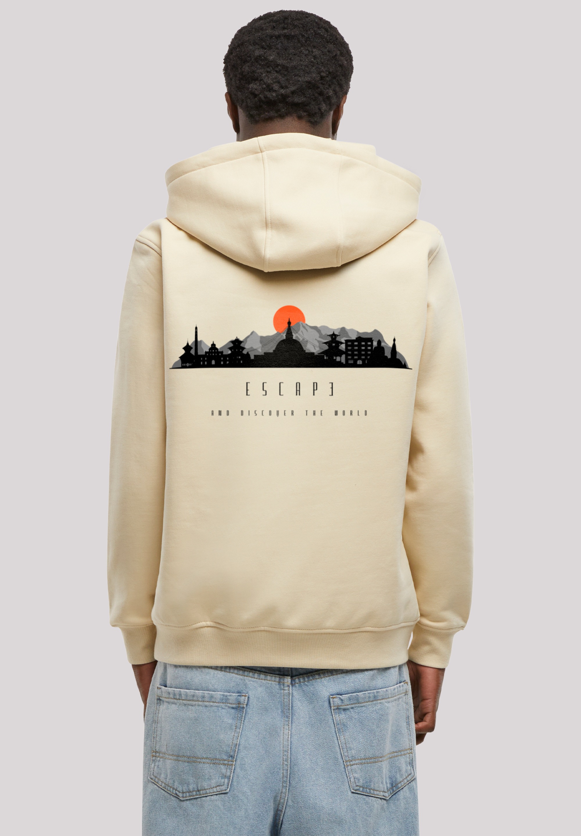 F4NT4STIC Kapuzenpullover "Escape Discover the World Asian Town", Premium Q günstig online kaufen