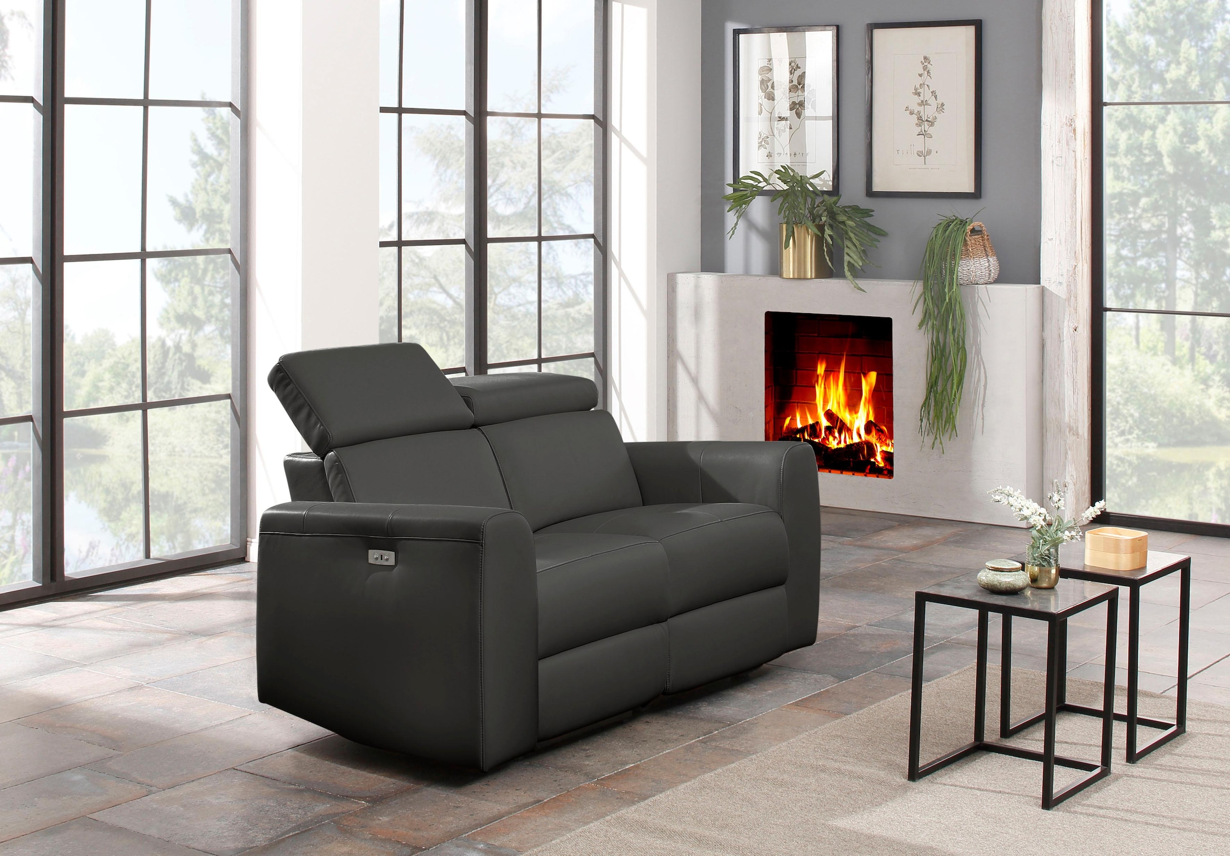 Home affaire 2-Sitzer »Sentrano«, 152 cm, man. o. elektr. Relaxfunktion und USB/Kopfverstellung