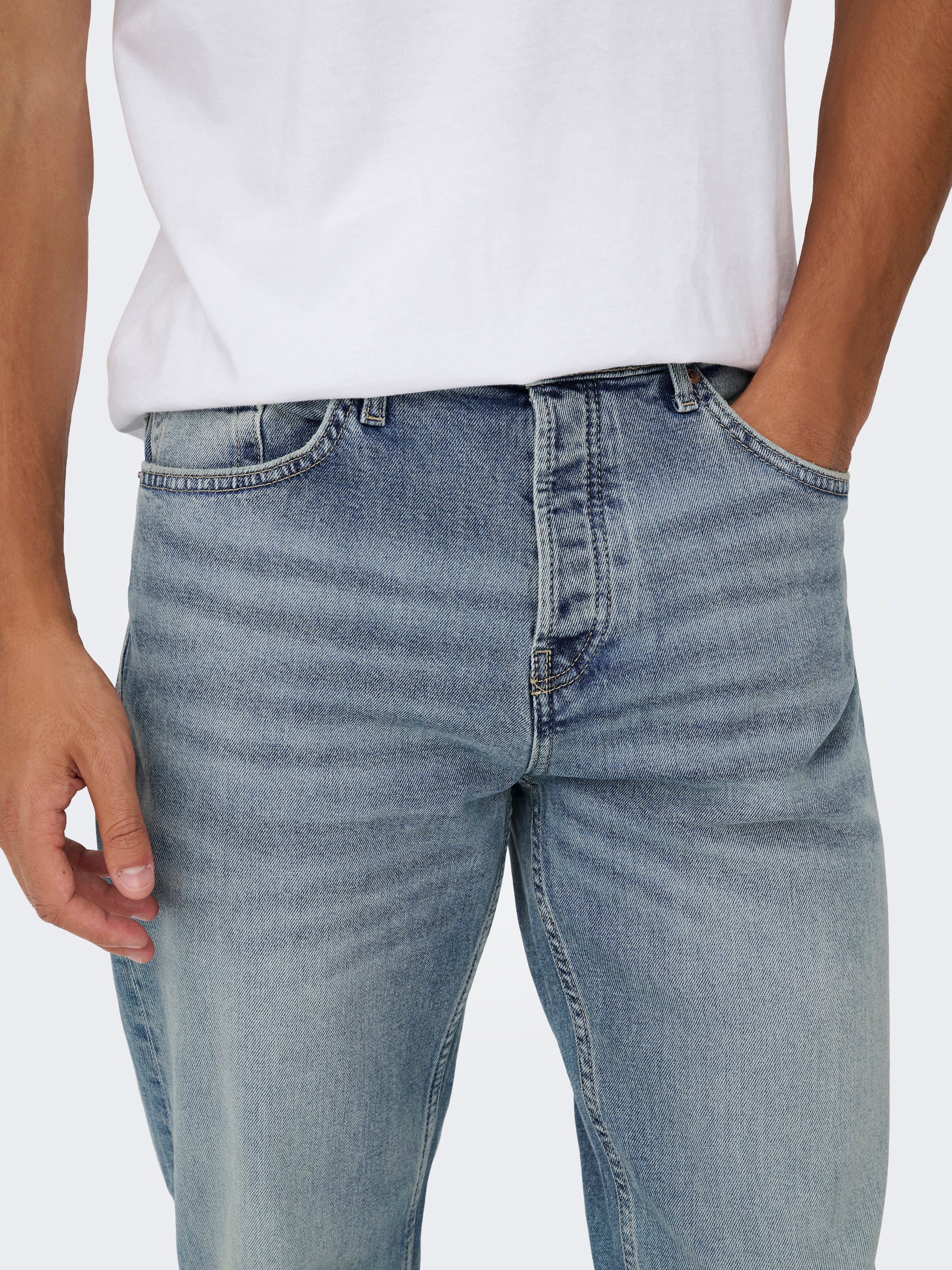 ONLY & SONS Straight-Jeans »ONSEDGE PERFORMANCE LB 3816 DOT DNM NOOS«