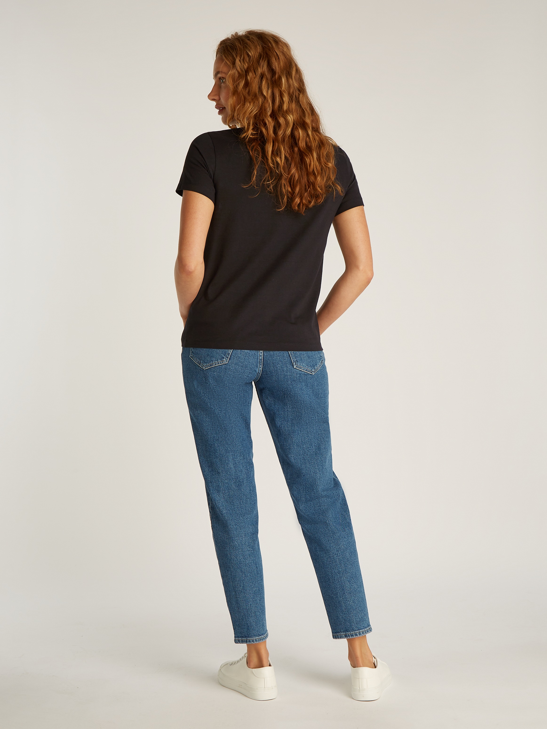 Calvin Klein Jeans T-Shirt »WOVEN LABEL REGULAR TEE«, mit Logo