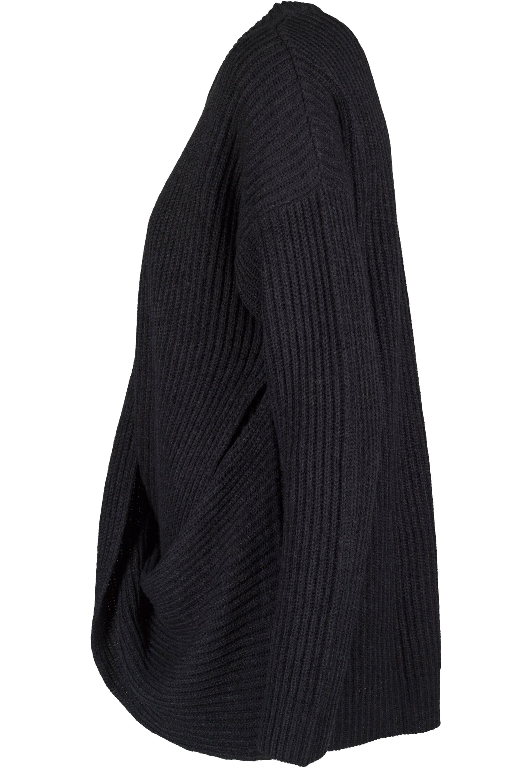 URBAN CLASSICS Rundhalspullover »Urban Classics Damen Ladies Wrapped Sweater«, (1 tlg.)