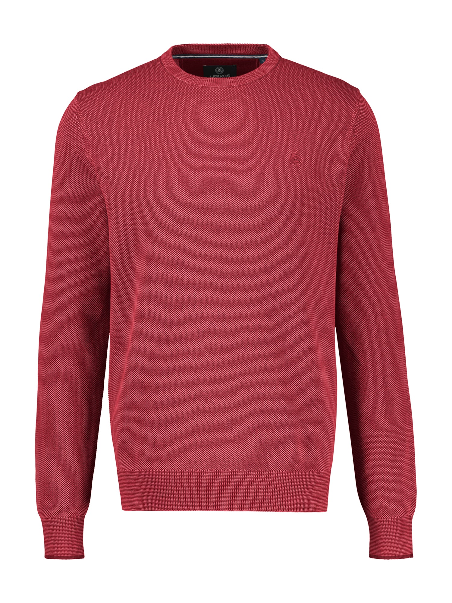LERROS Strickpullover "Strickpullover aus Baumwolle in 2-Tone-Optik, große Größen"