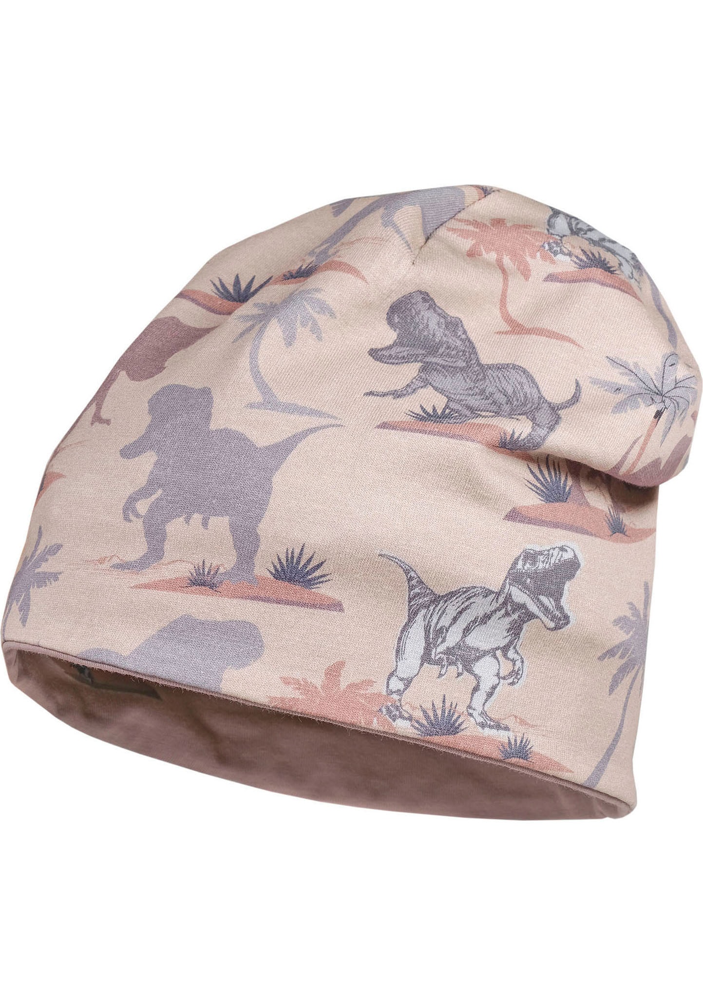 MAXIMO Wendemütze, KIDS BOY-Beanie, "dinosaur"