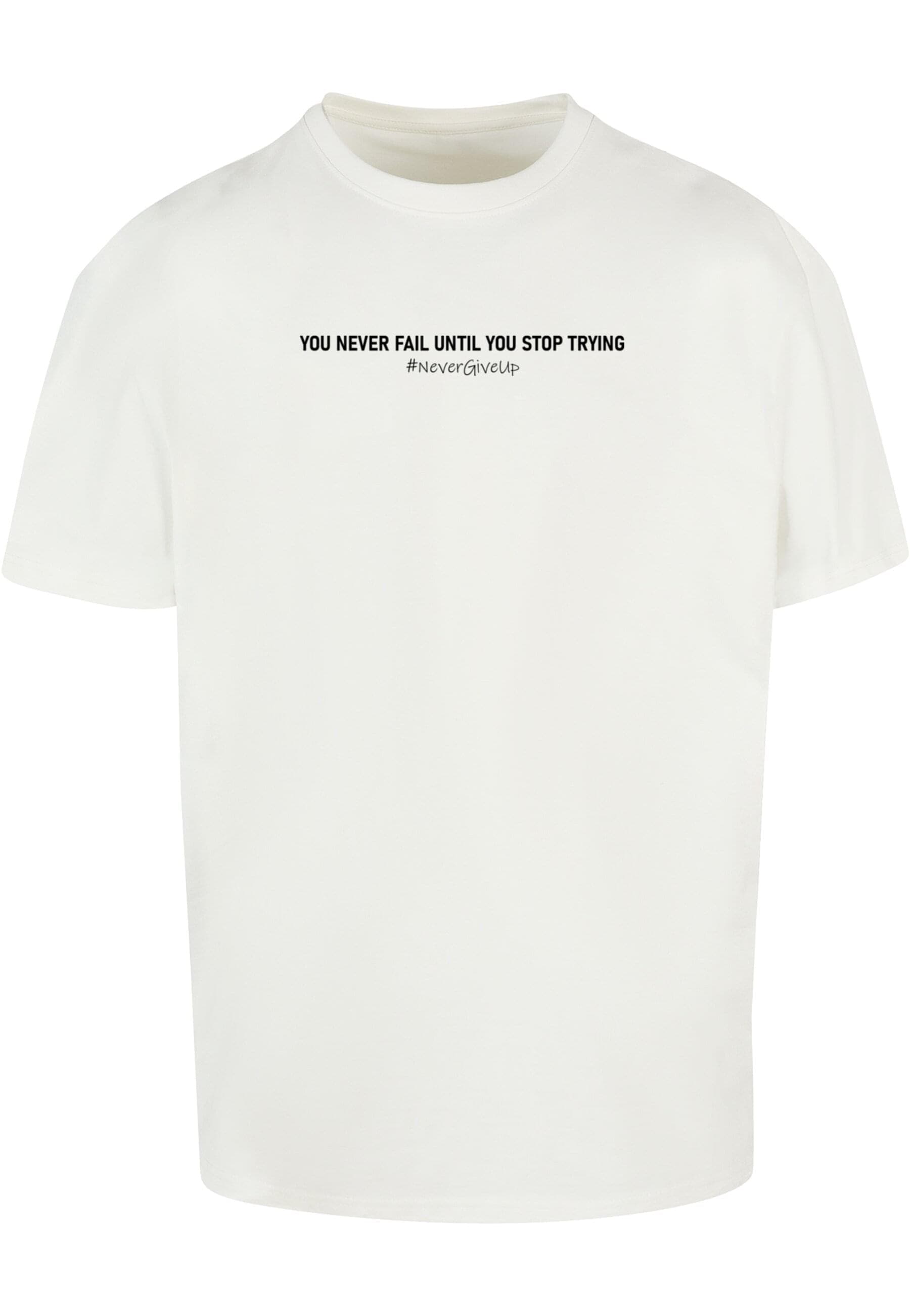 Merchcode T-Shirt "Merchcode Herren Never Give Up Heavy Oversized Tee" 1 St günstig online kaufen
