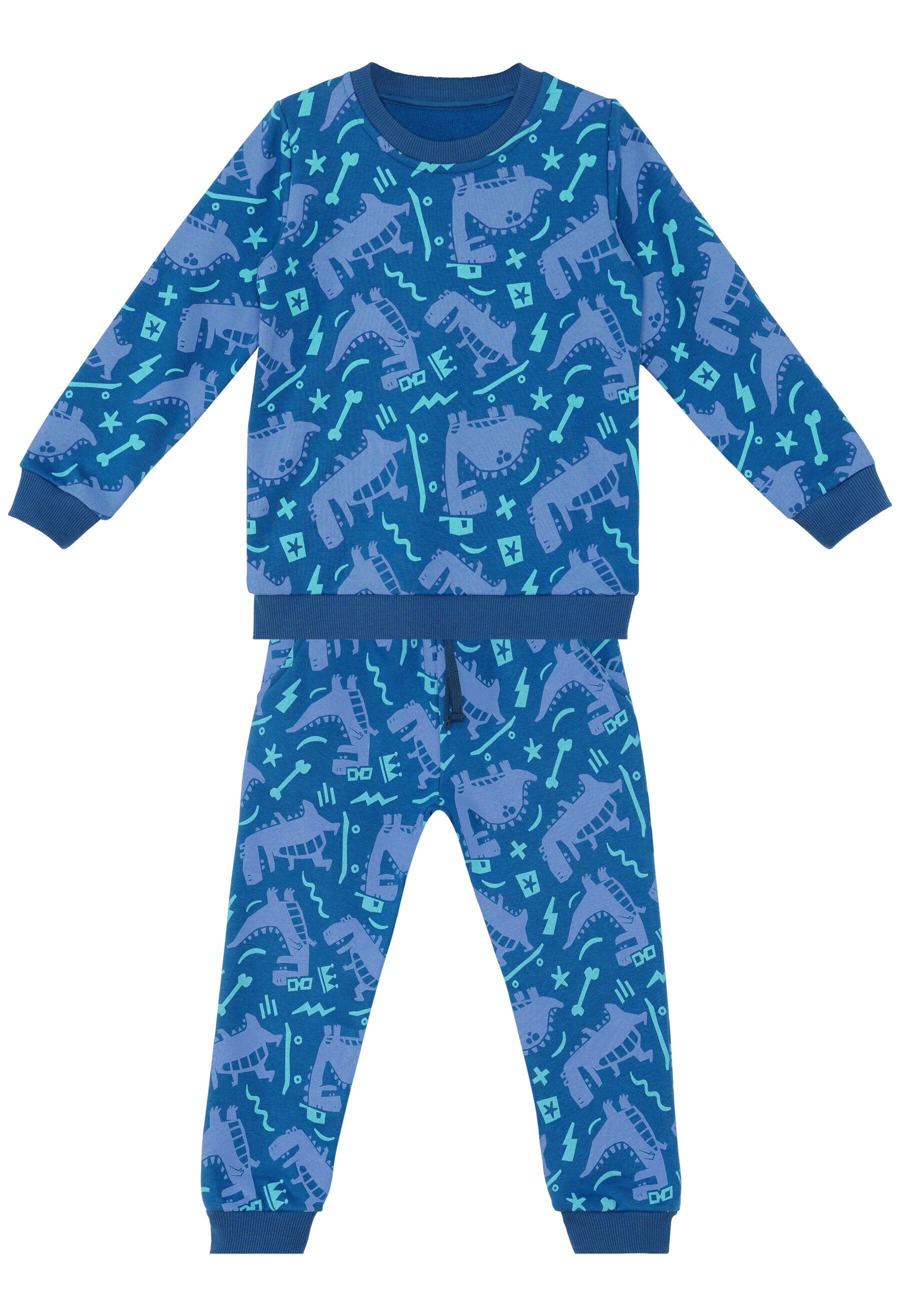 Denokids Hausanzug »Dino Park« 2 tlg. mit Dinosaurier-Muster