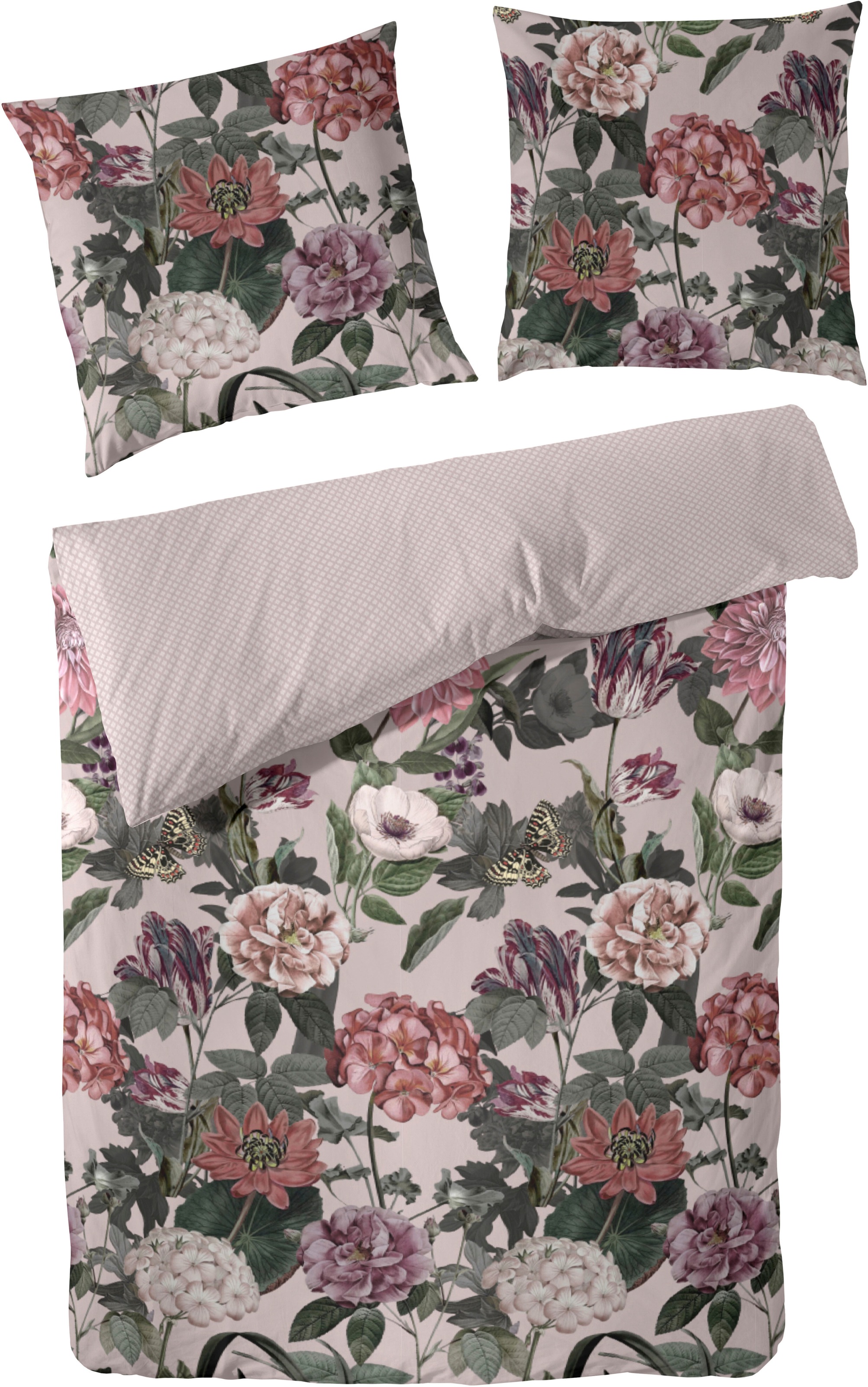 Primera Bettwäsche "Mako-Satin Bettwäsche "Blümerant"" 2 Stk. tlg. Mit groß günstig online kaufen