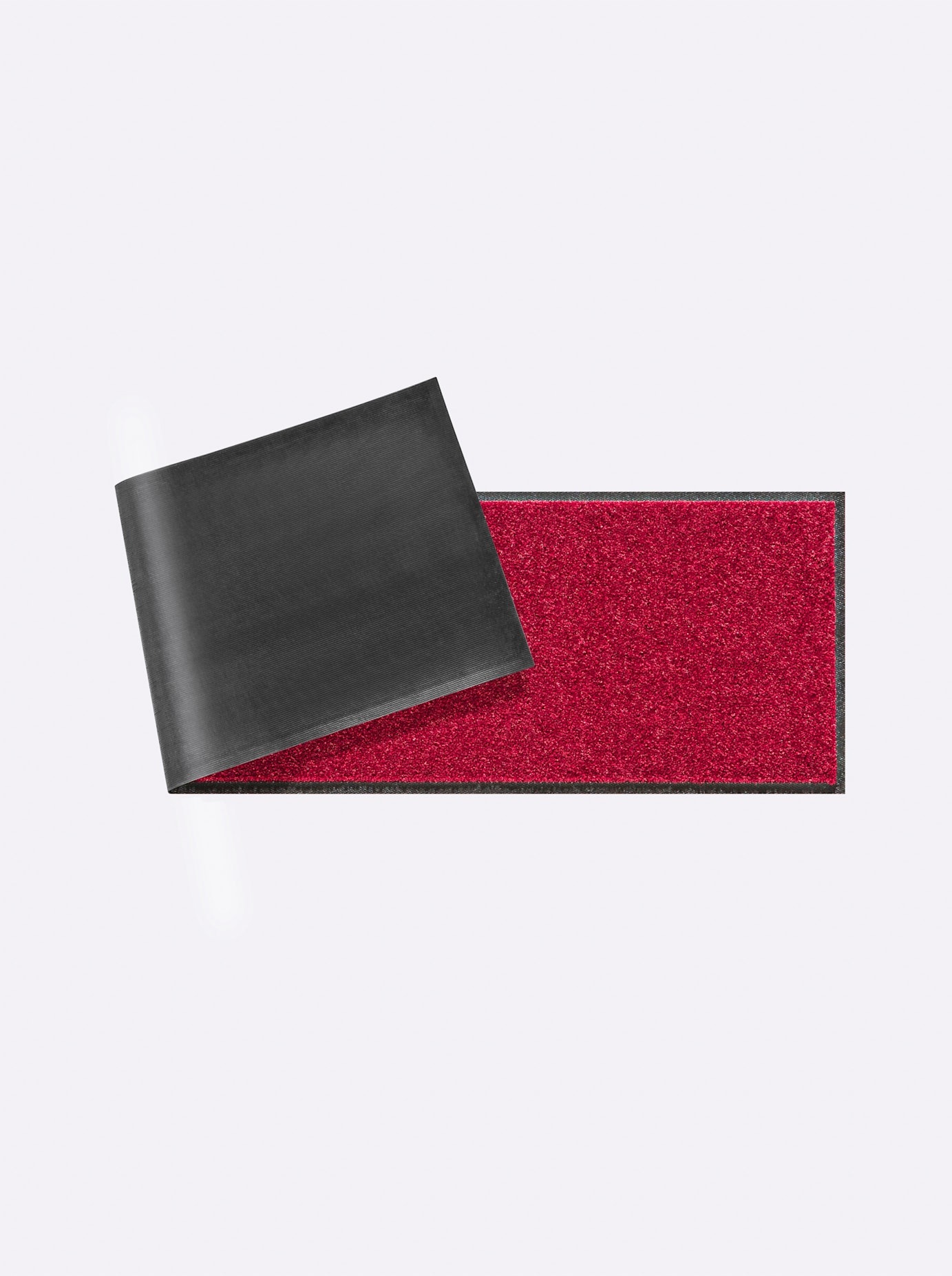 Fußmatte SALONLOEWE Gr. 2, rot (weinrot), B:30cm H:7mm L:100cm, Kunstfaser, Polyamid, Teppiche, Fußmatte 3