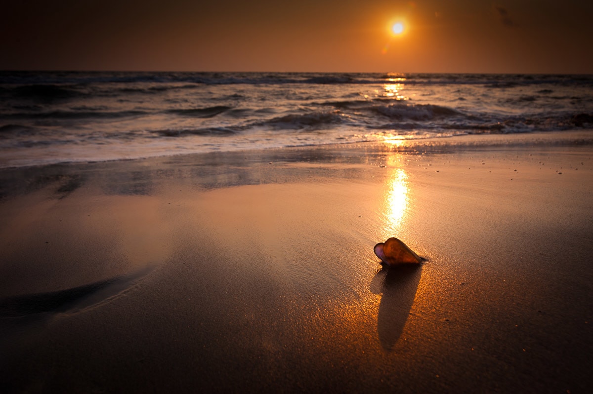 Papermoon Fototapete "Tropischer Strand Sonnenuntergang"