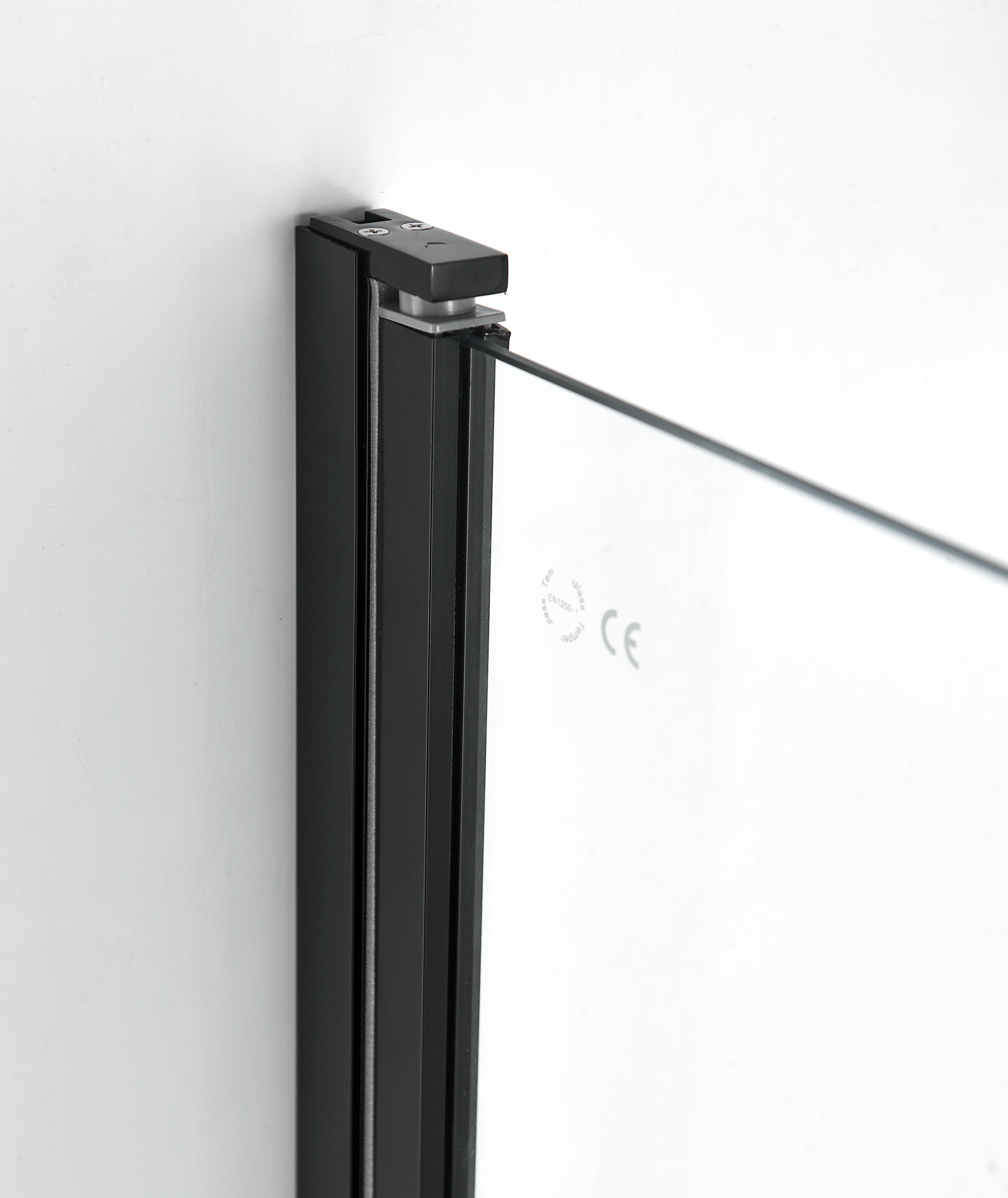 Sanotechnik Dusch-Schwingtür »ELITE« Schwenkttür für Duschen mit Alu-Profilen in schwarz matt