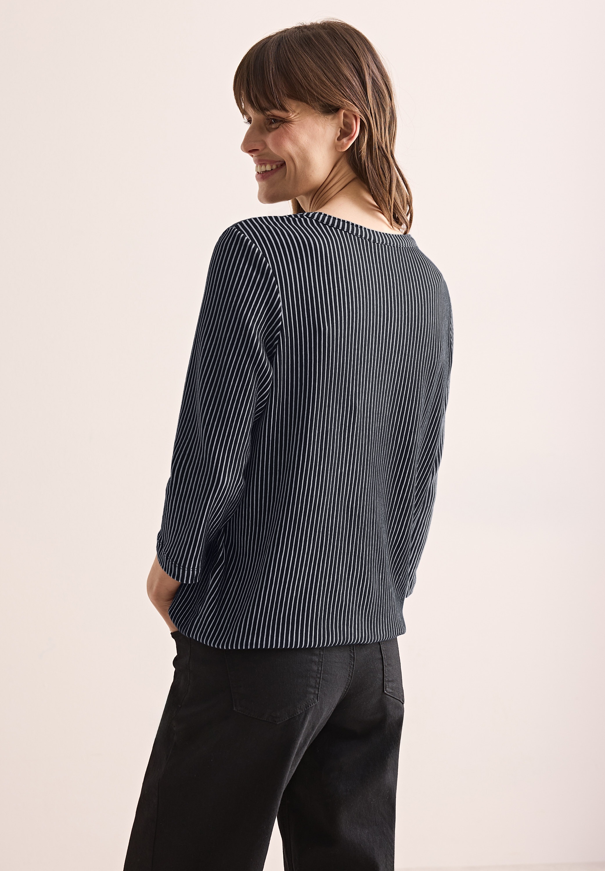 Thumbnail - Cecil 3/4-Arm-Shirt, im soften Baumwoll-Mix