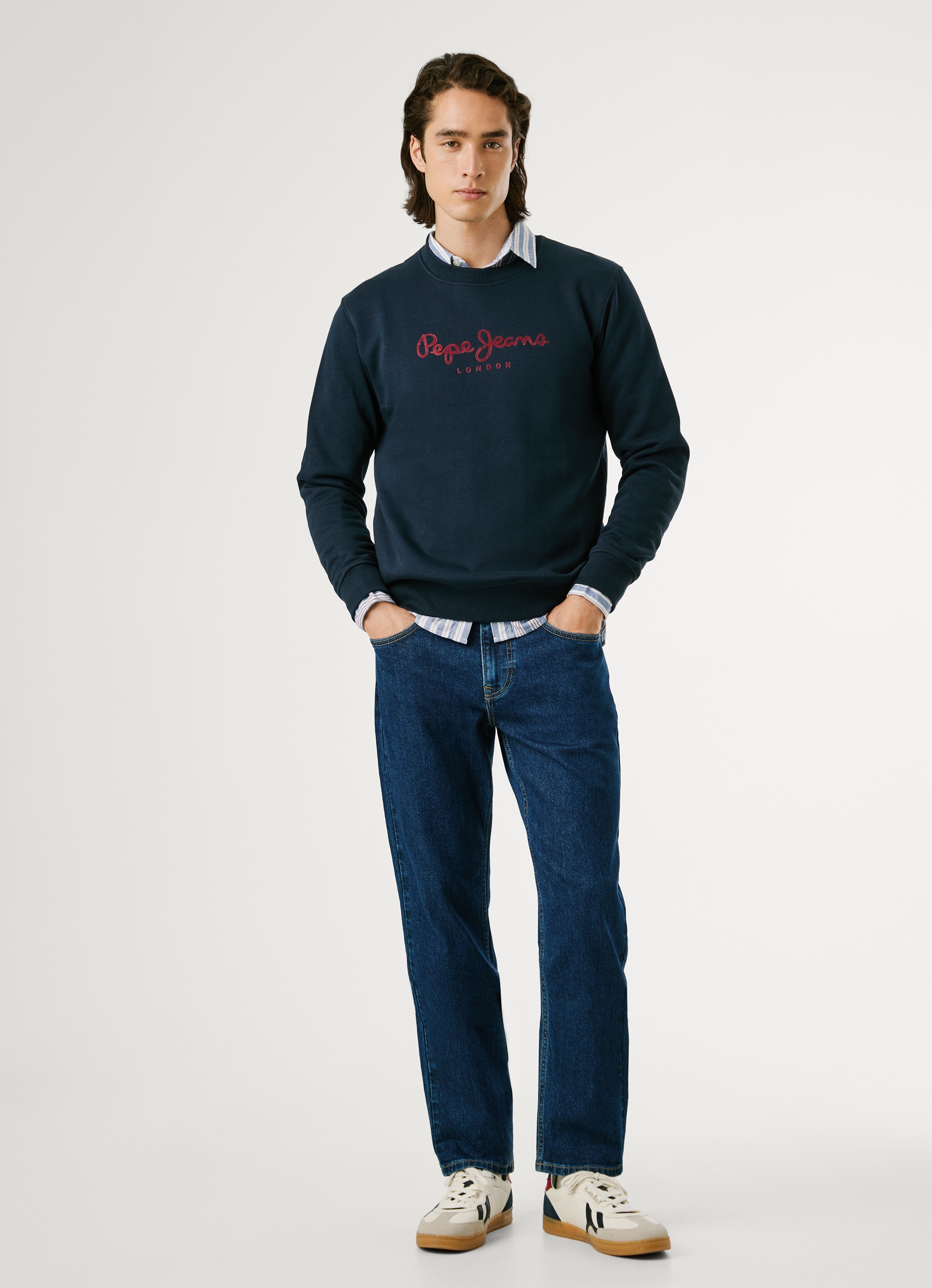 Pepe Jeans Sweatshirt »MACBETH PLAIN CREW«, Regular Fit mit Rundhals