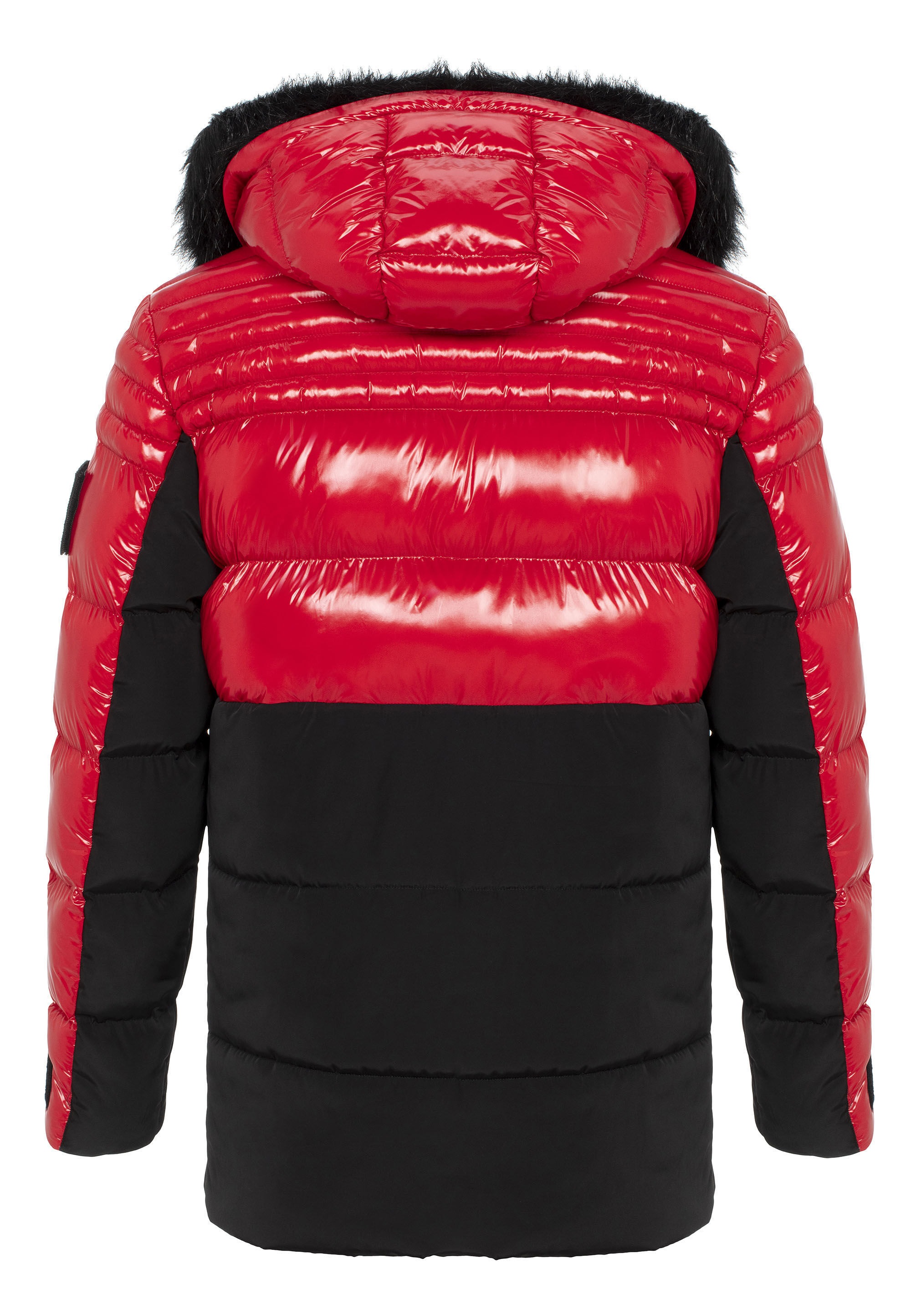 Cipo & Baxx Parka »Jacke«, mit Kapuze, im Kontrastdesign