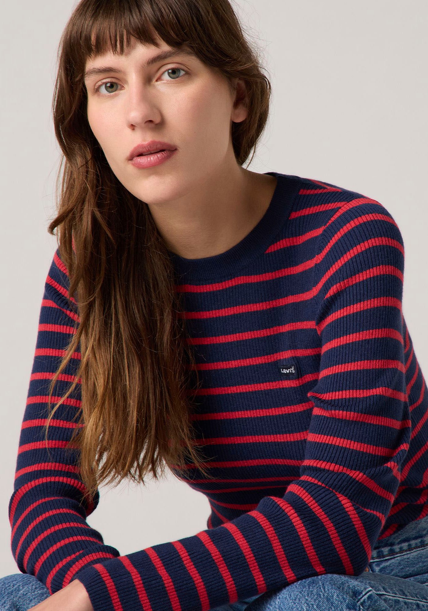 Levi's® Strickpullover »RIB SWEATER«, mit Batwing Logo