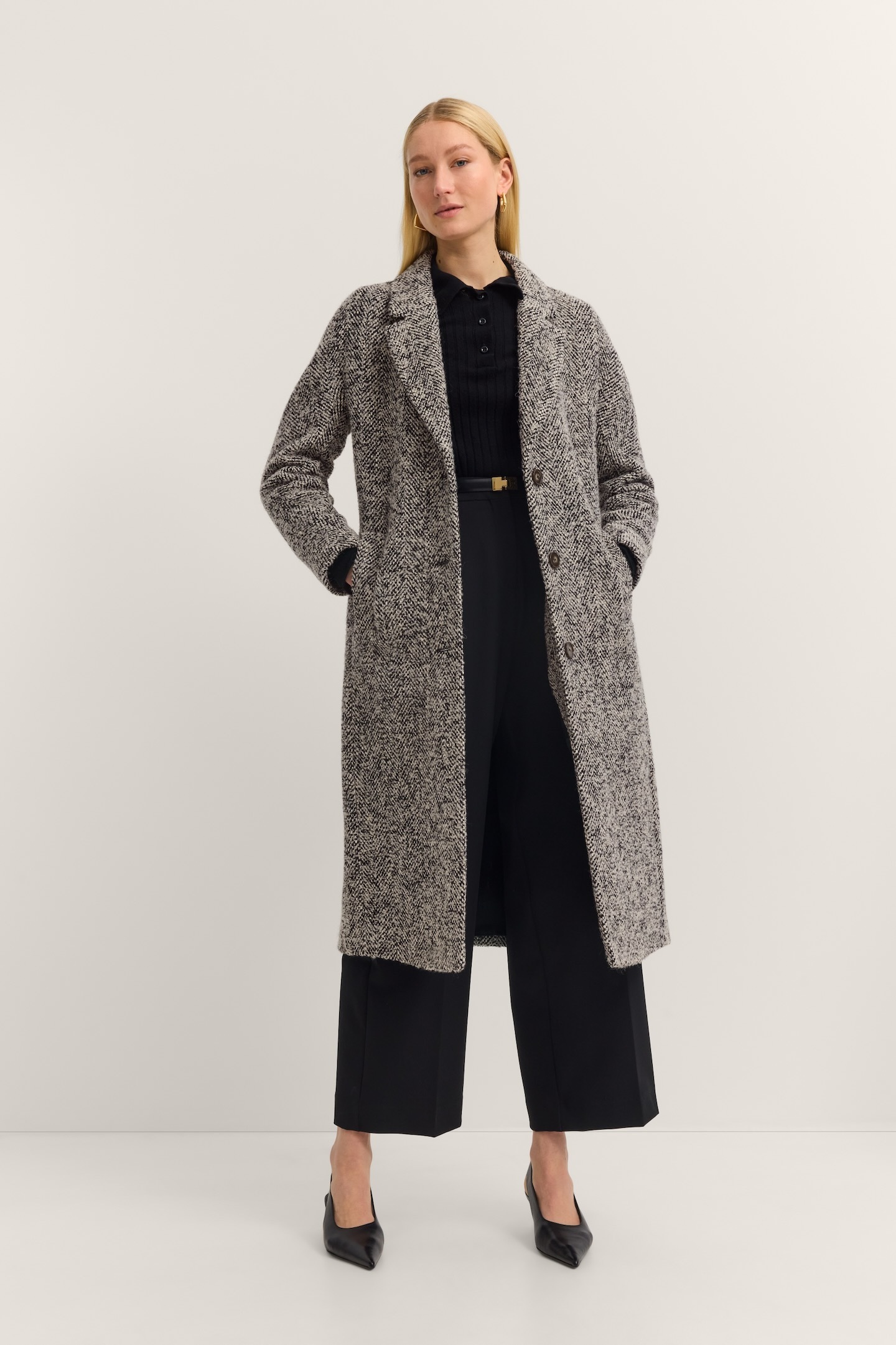bugatti Langmantel »Loose Fit«, mit Reverskragen & Flexcity Stretch
