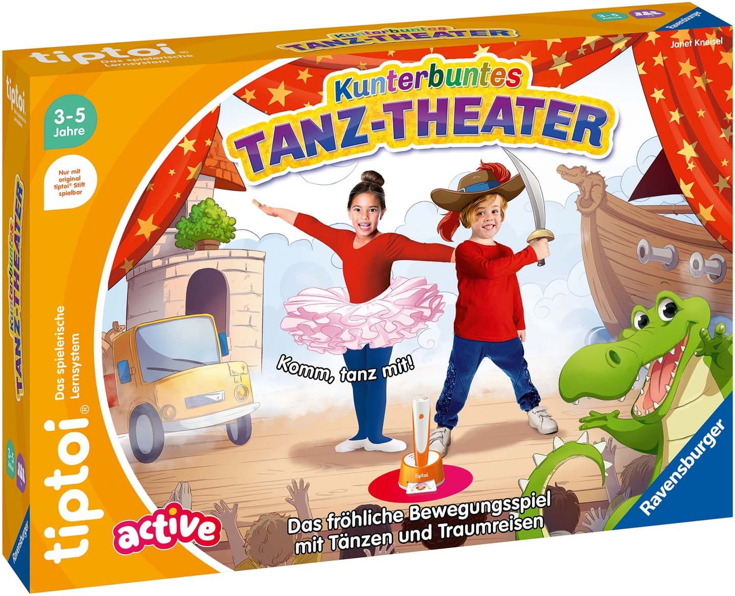 Ravensburger Spiel »tiptoi® ACTIVE Kunterbuntes Tanz-Theater«, Made in Europe, FSC® - schützt Wald - weltweit