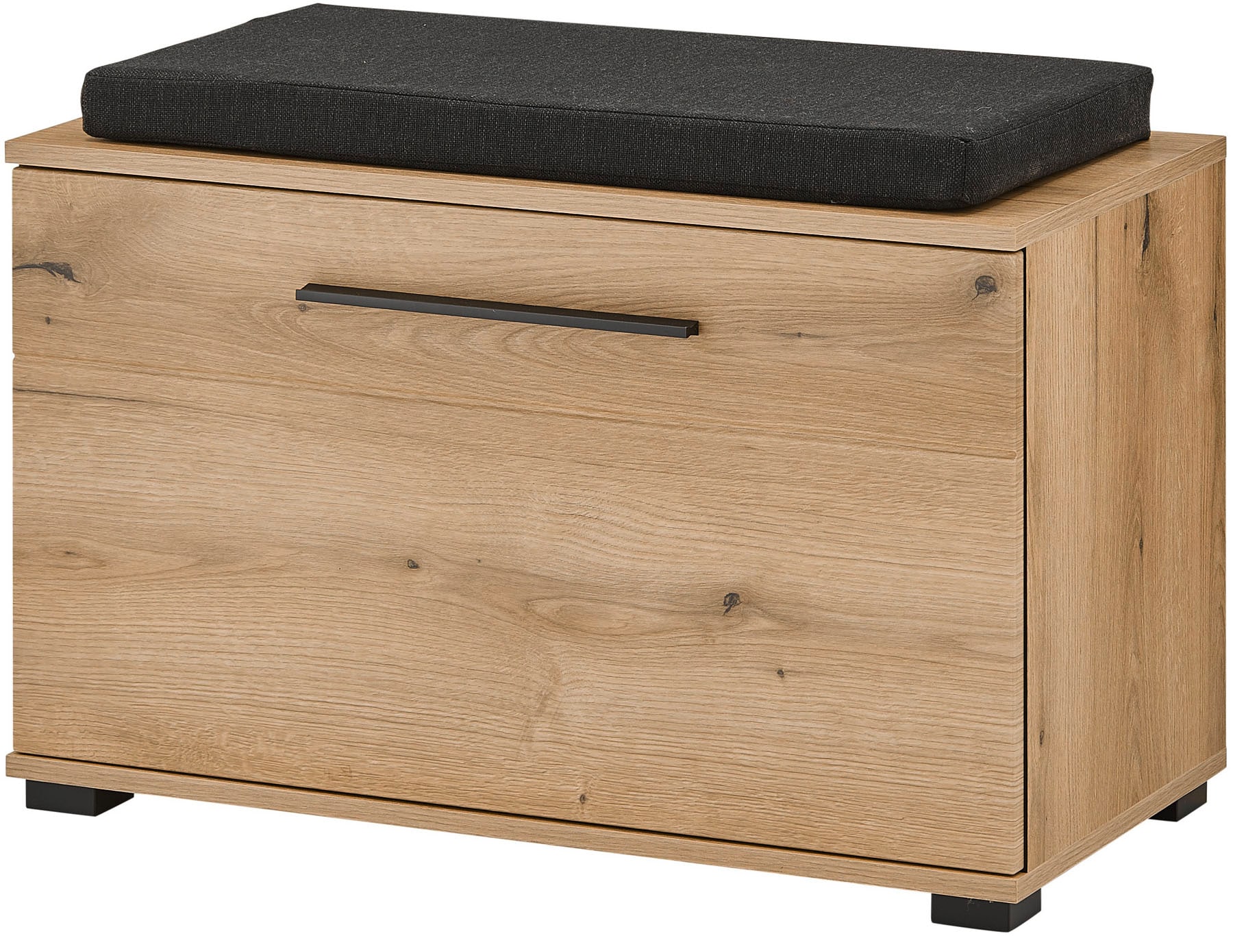 Home affaire Polsterbank "Cantara, Garderobenbank mit Klappe, Sitzbank in zwei Farben" 2 Stk. tlg. inkl. Sitzkissen, Platz für ca. 6 Paar Schuhe, 80 cm breit