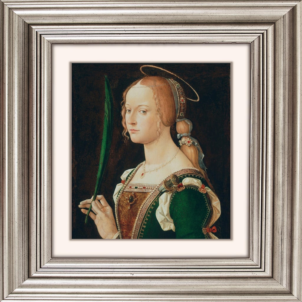 queence Acrylglasbild »Frau II«