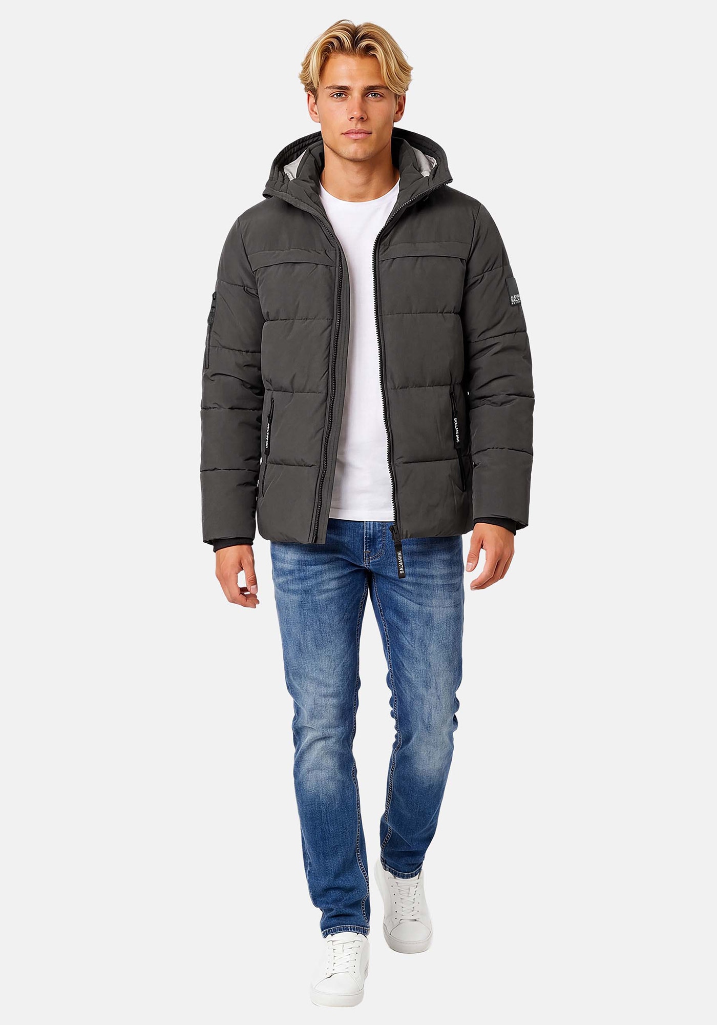 Alessandro Salvarini Winterjacke "ASDiego" mit extra hohem Kragen und vielen Taschen