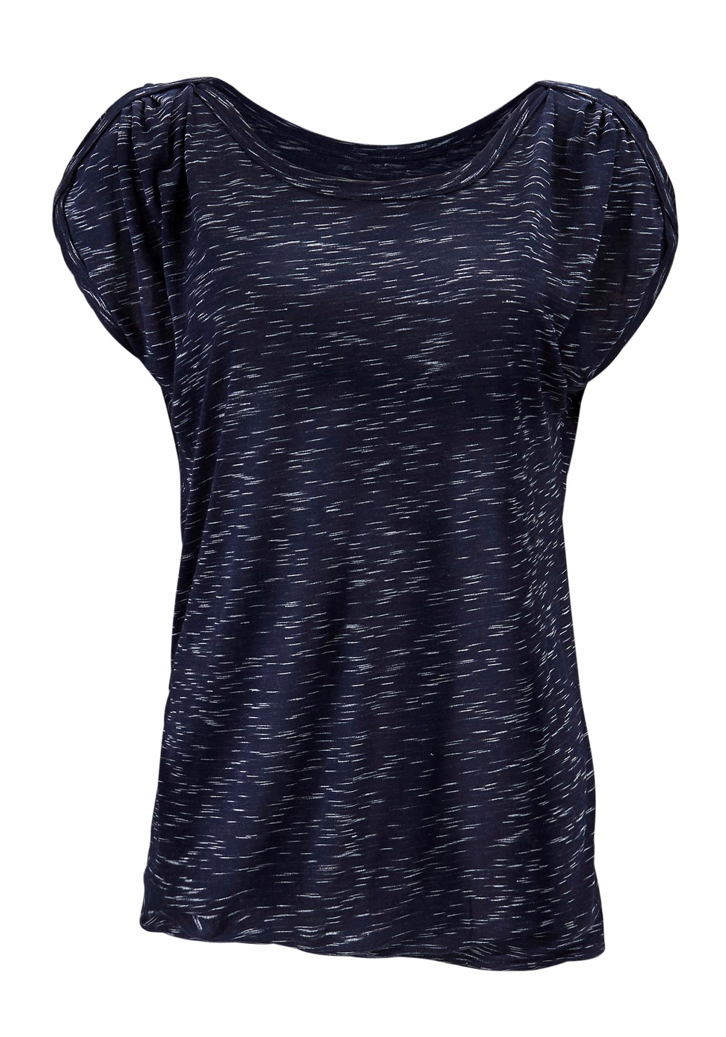 LASCANA Kurzarmshirt "mit Schulterraffung", aus weicher Viskose-Qualität günstig online kaufen