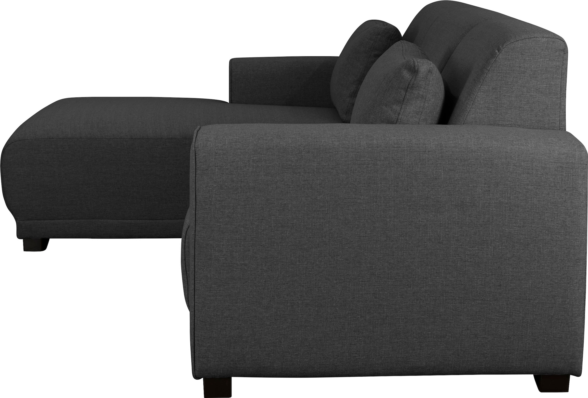 Home affaire Ecksofa »BORNHOLM L-Form mit Recamiere, Maße B/T/H: 234/162/85 cm«, Recamiere links oder rechts bestellbar, Wellenfederung, inkl. 2 Kissen