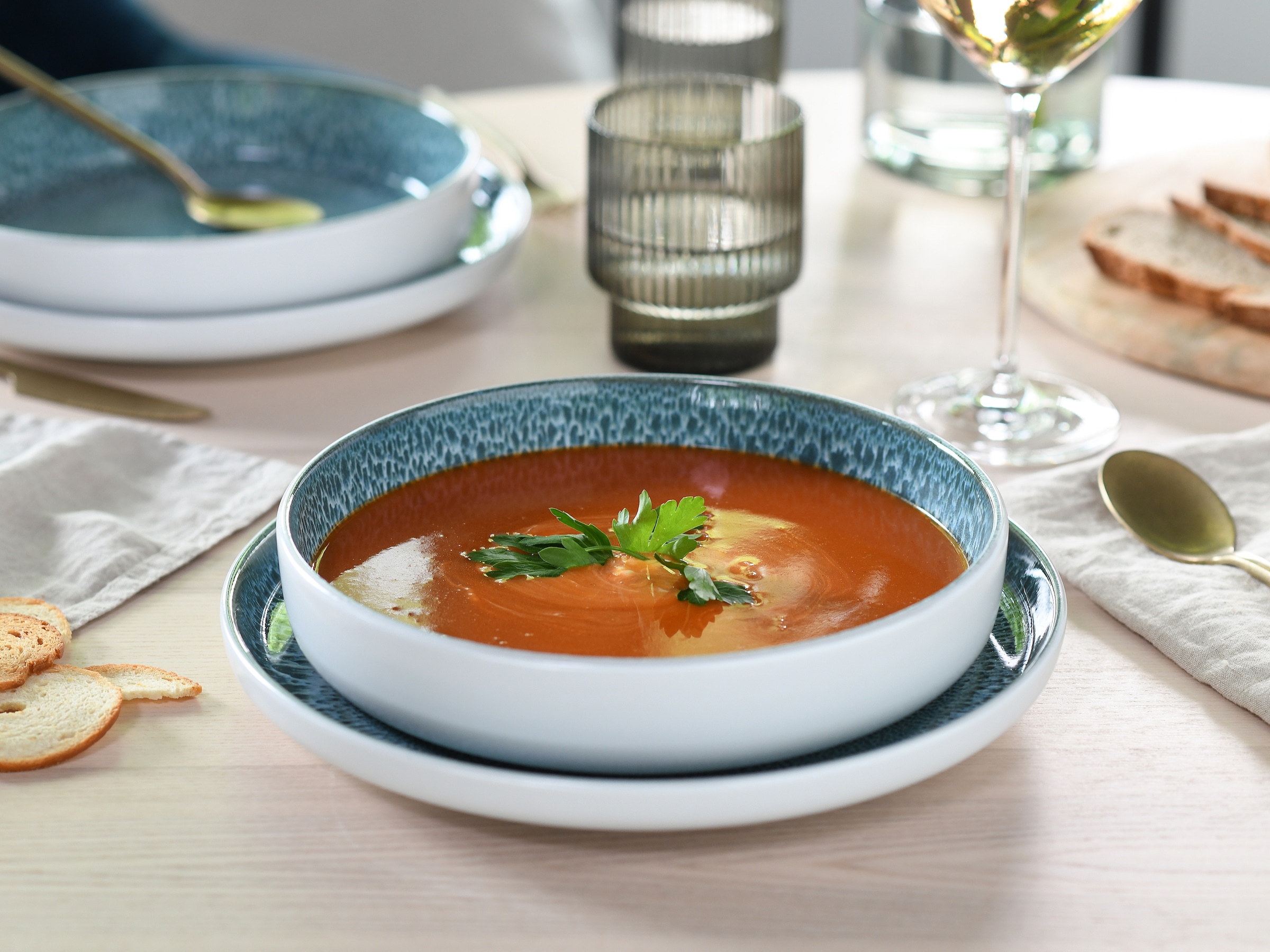 OTTO home Tafelservice »Teller Set, modernes Geschirr-Set, Service Novalee« hohe Haltbarkeit, spülmaschinen- & mikrowellengeeignet, Reaktivglasur