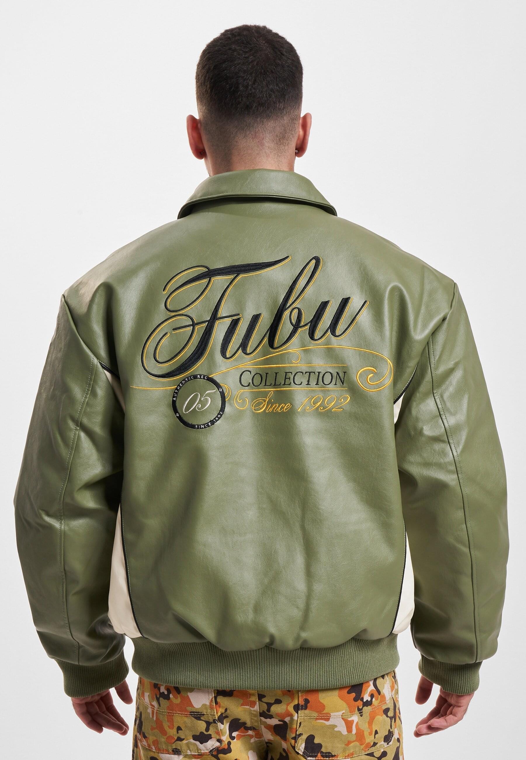 Fubu Collegejacke »Fubu Herren FM234-008-2 FUBU FB Initials Leather Coach Jacket«, (1 St.), ohne Kapuze