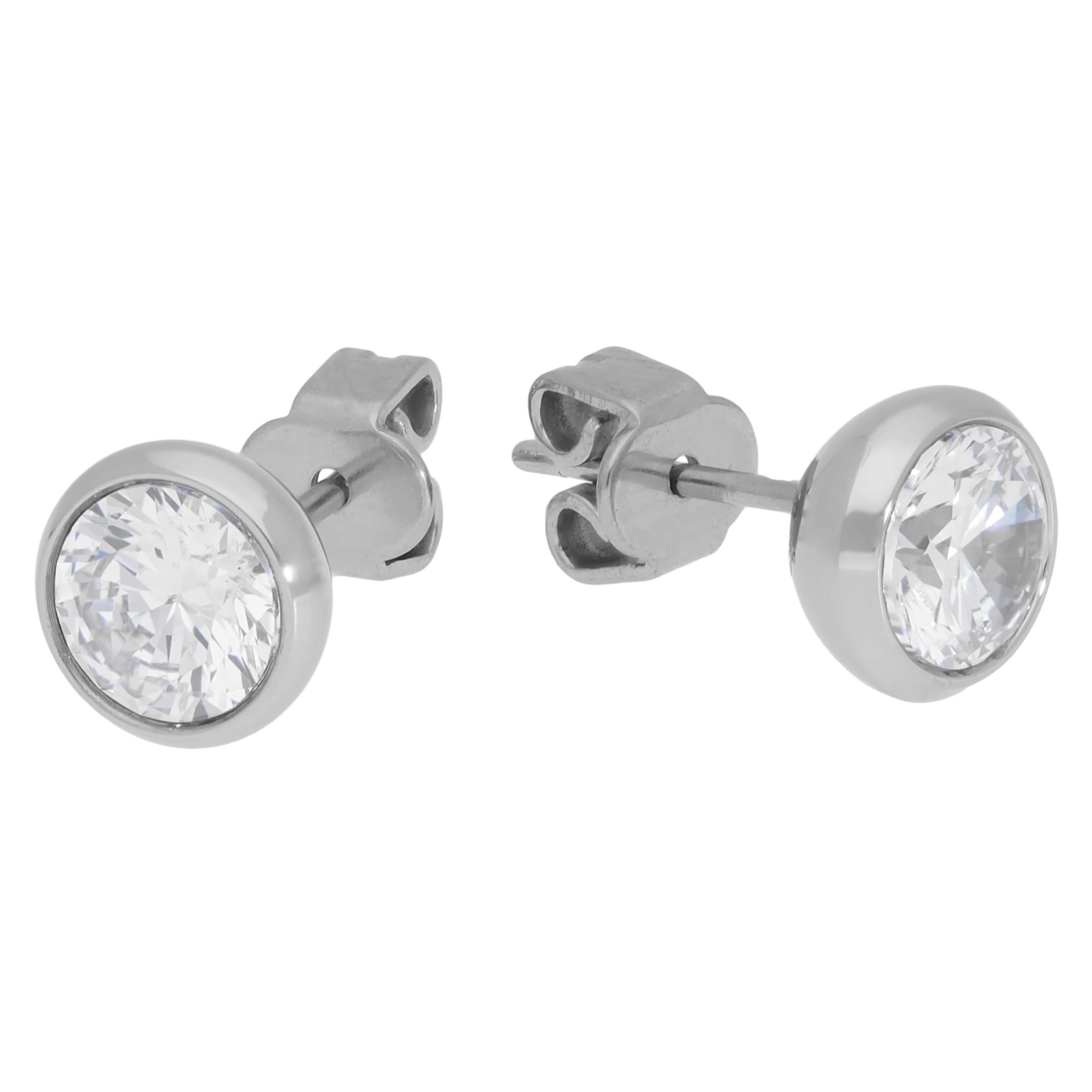 TITANIA Paar Ohrstecker »Titanohrstecker« mit Zirkonia