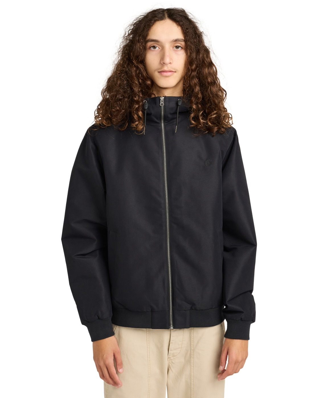 Bomberjacke ELEMENT "Dulcet", Herren, Gr. XL, flint schwarz, Obermaterial: 100% Microfaser;, Jacken Bomberjacke