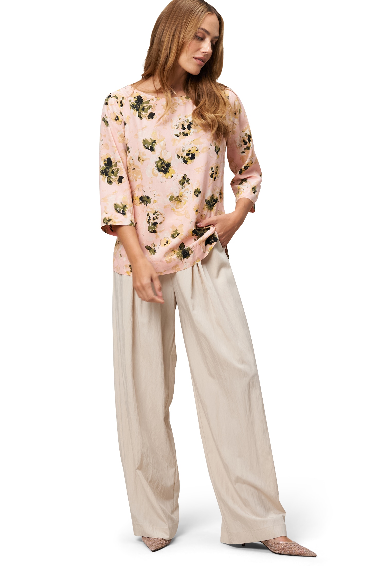 Zero Druckbluse »zero Viskosebluse mit Blumenmuster«