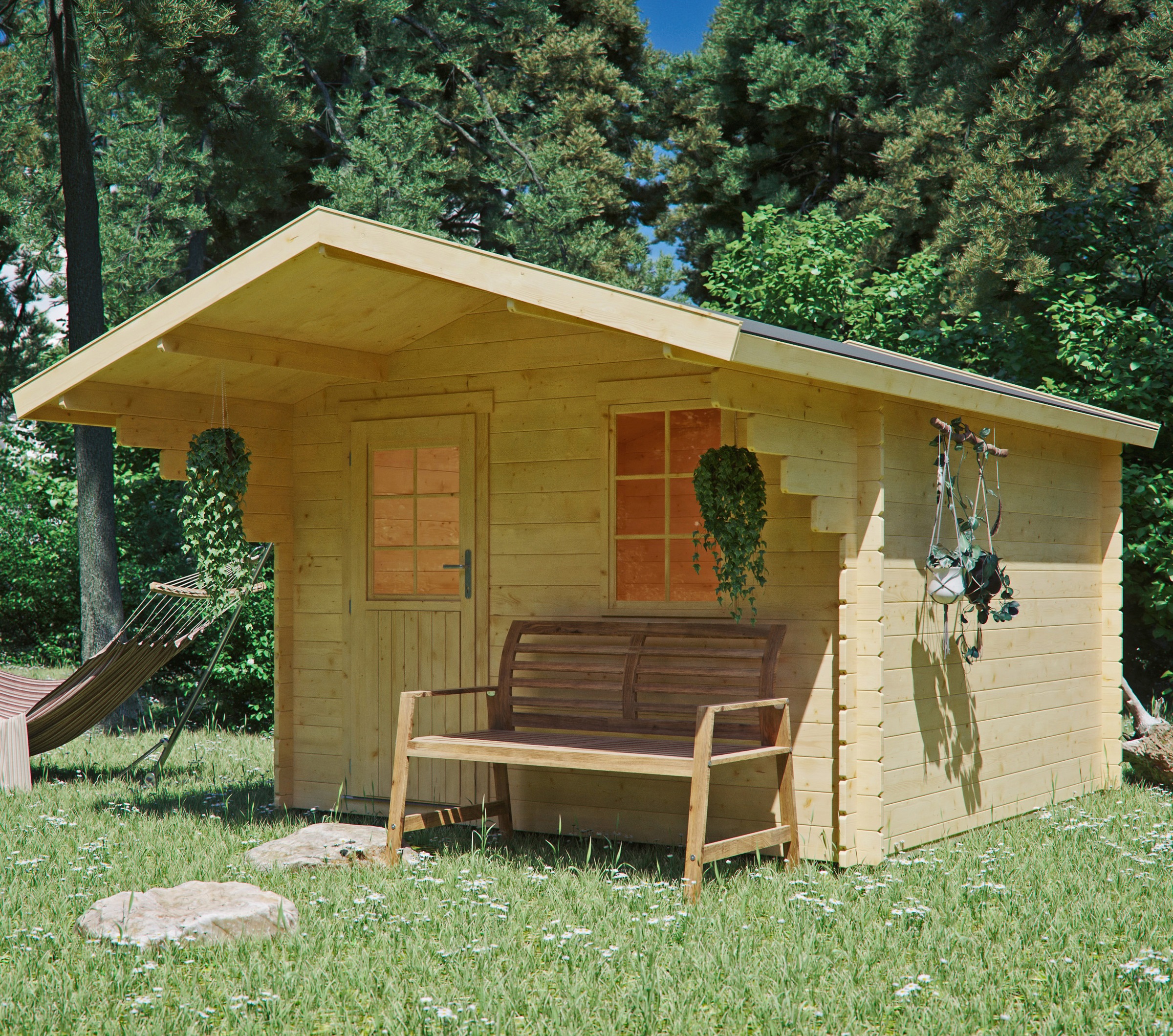 Kiehn-Holz Gartenhaus "Burgberg 1" günstig online kaufen