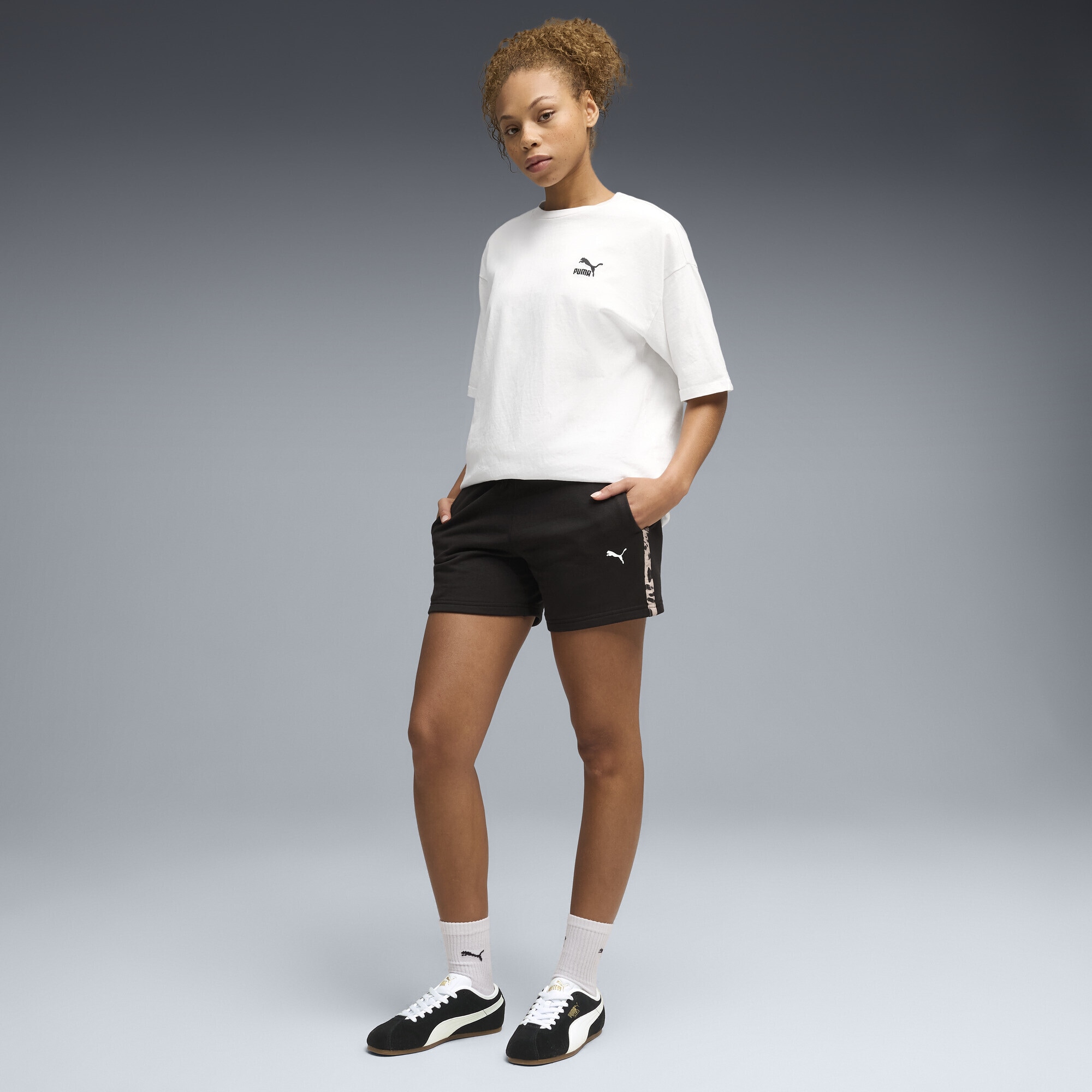 PUMA Sporthose »Essentials Graphics Animal 5" Shorts Damen«