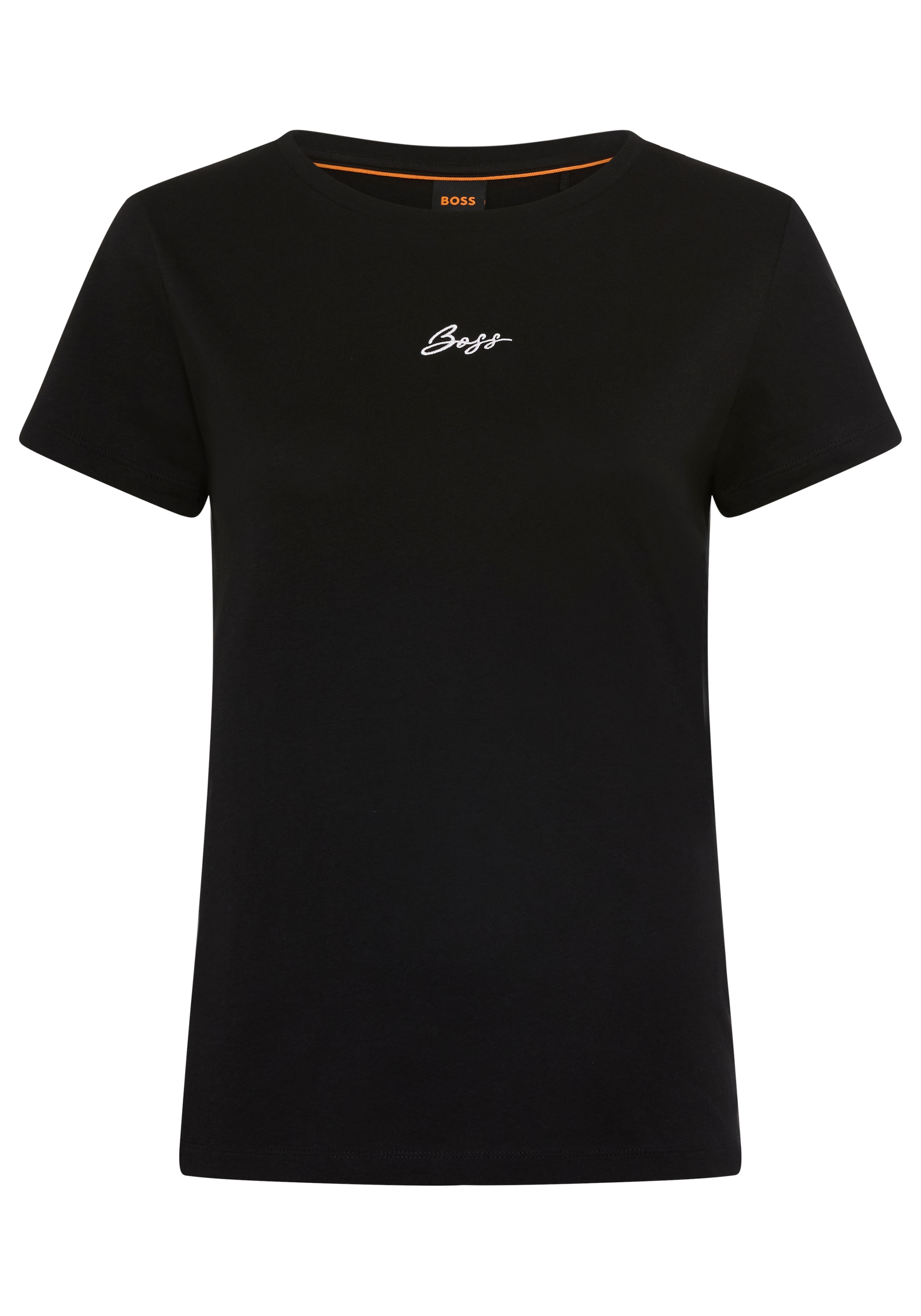 BOSS ORANGE T-Shirt "Elove Embro Premium Damenmode" mit Rundhals, Slim Fit günstig online kaufen