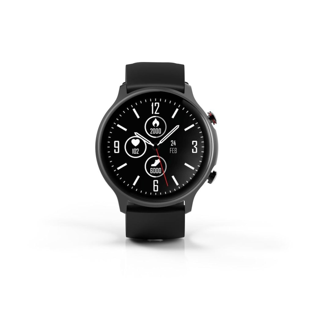 Hama Smartwatch »Smartwatch 6910 Herren Sportuhr mit GPS, Fitnesstracker mit Blutdruck«